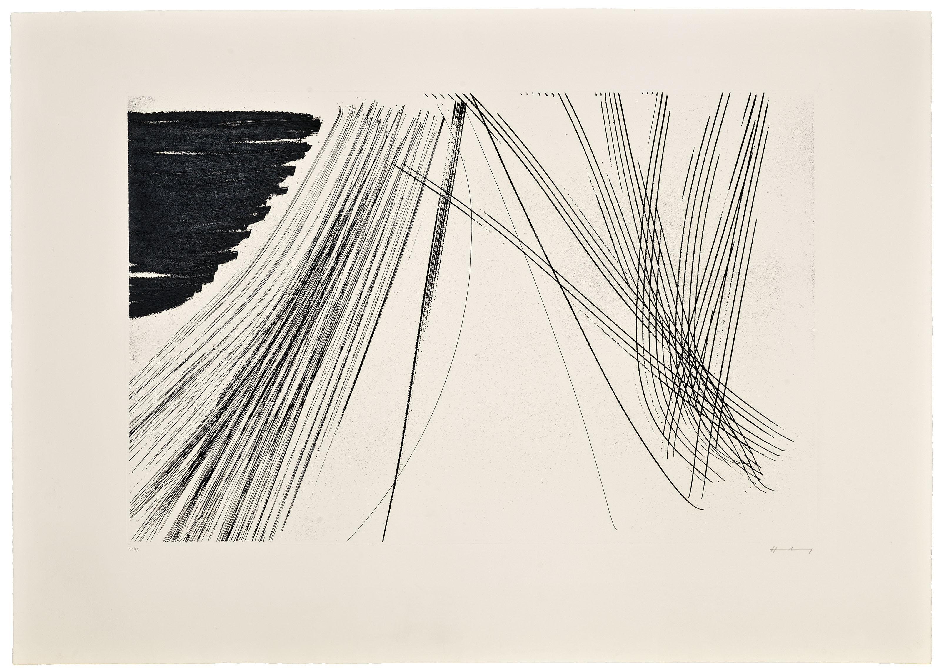 Hans Hartung — 5 агуафуэртес, Лас-Эстампас-де-ла-Комета; Густаво Гили, Барселона, 1971, изображение 4