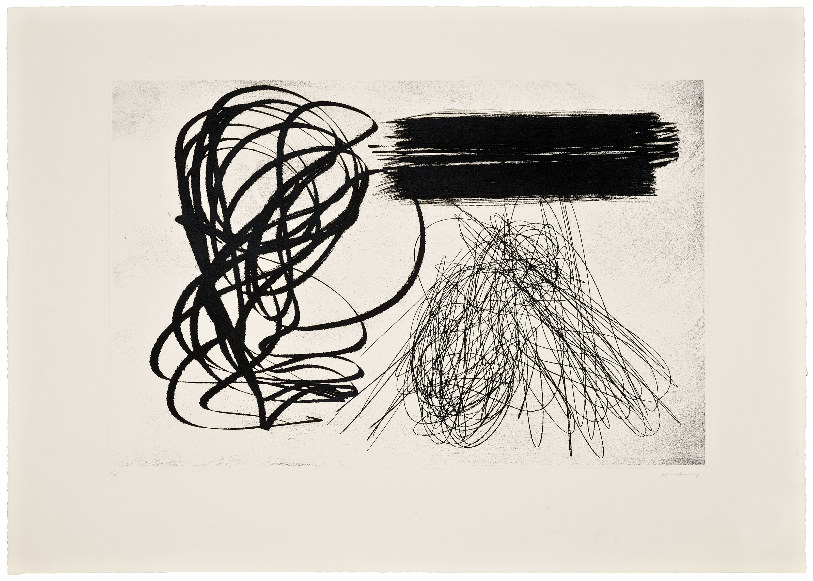 Hans Hartung — 5 агуафуэртес, Лас-Эстампас-де-ла-Комета; Густаво Гили, Барселона, 1971, изображение 5