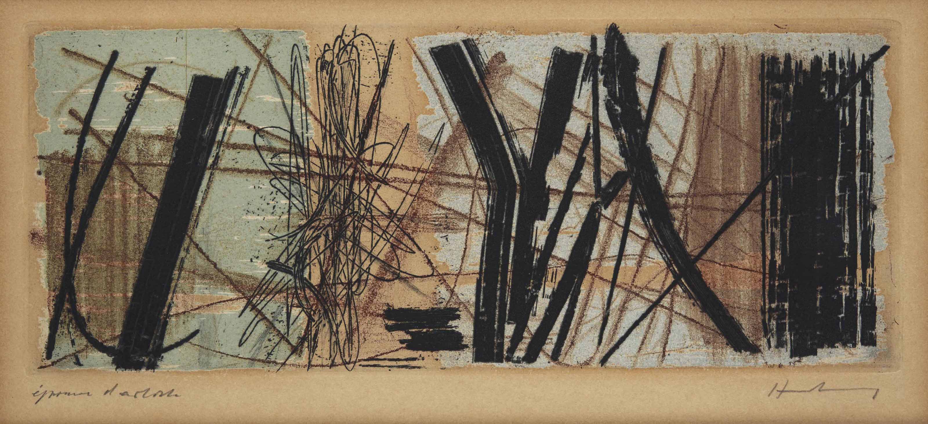 Hans Hartung — Композиция 2 (Schmücking, стр.31)