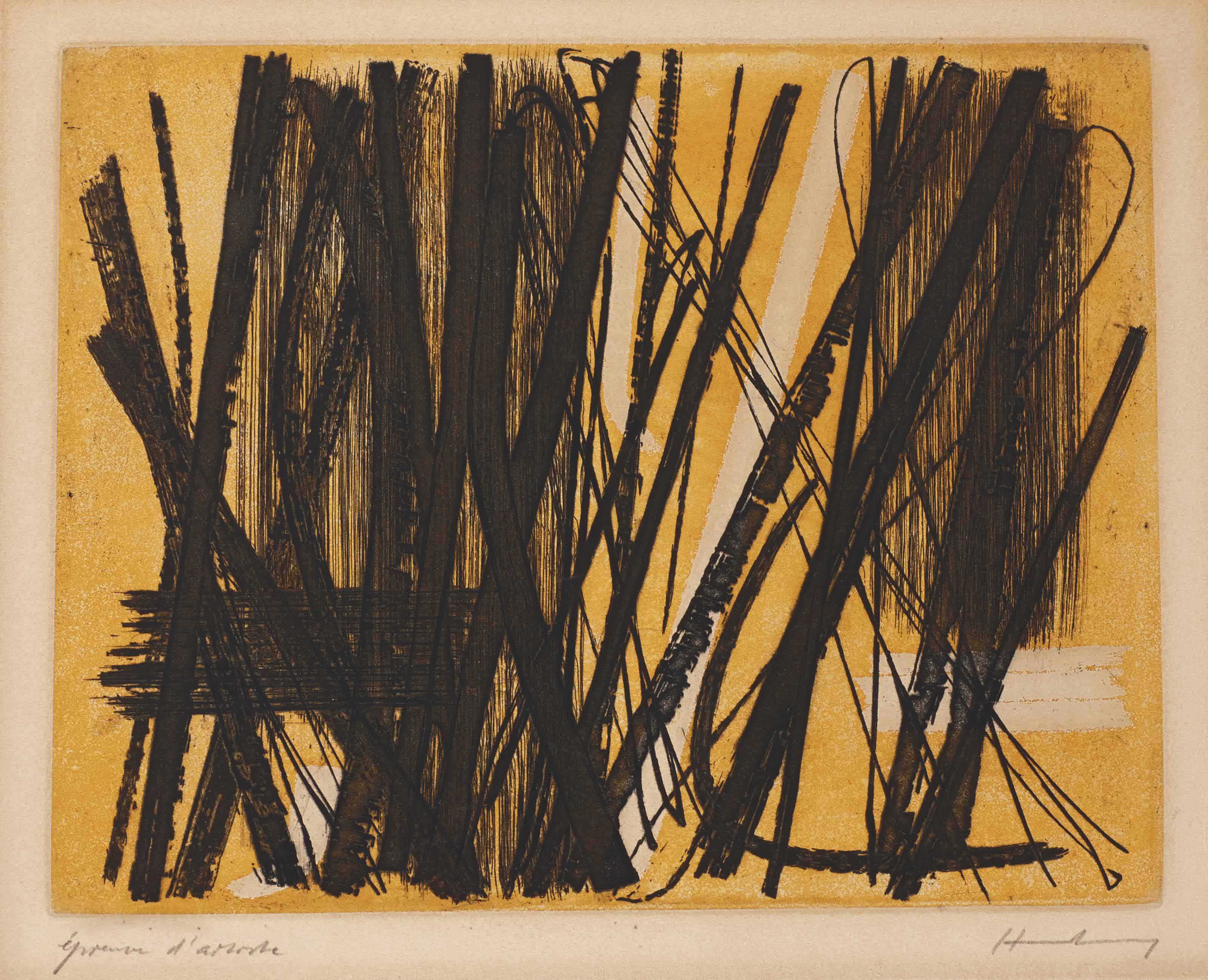 Hans Hartung — Композиция 5 (Schmücking, стр.34)