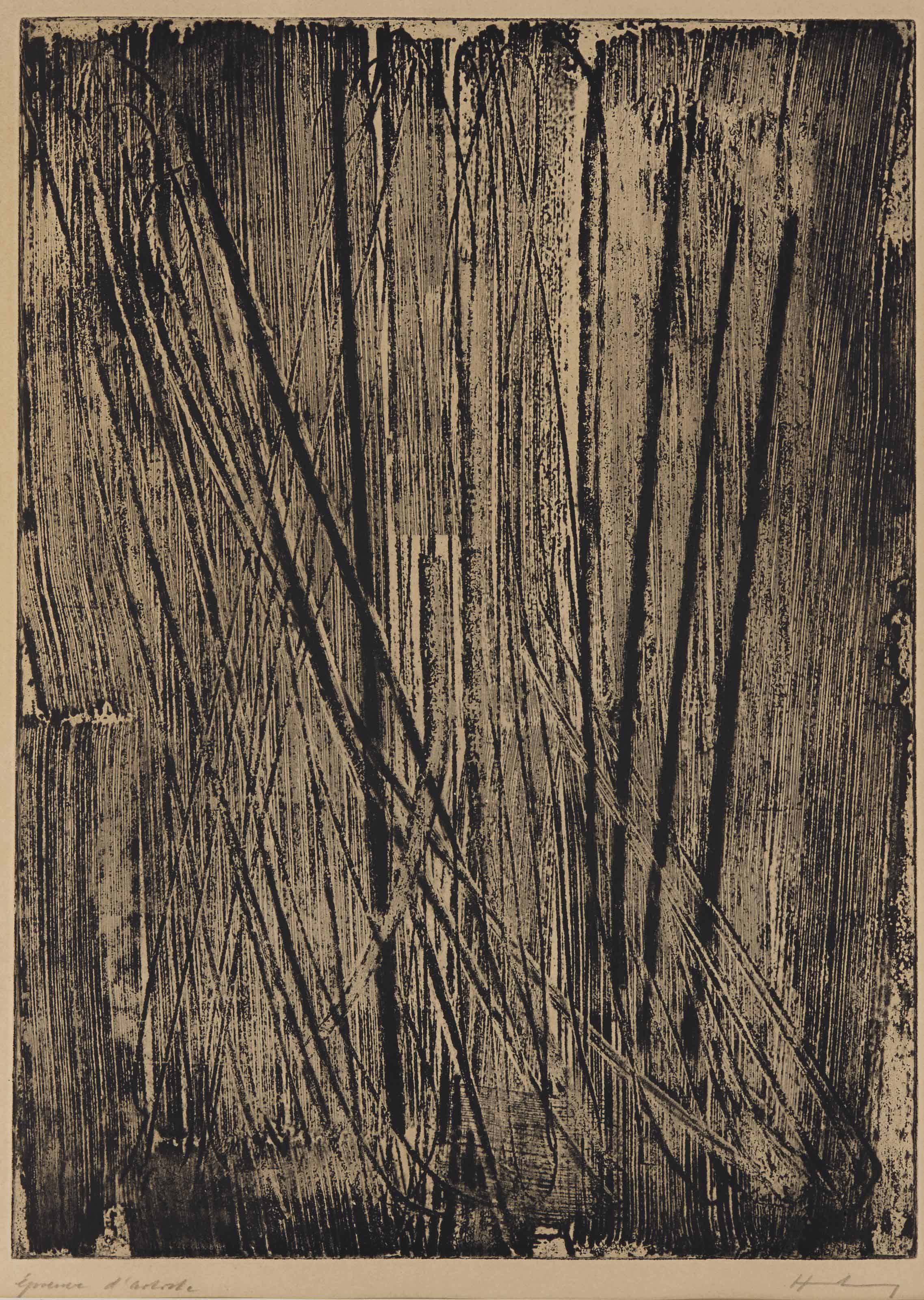 Hans Hartung — Композиция 21 (Schmücking, стр.50)