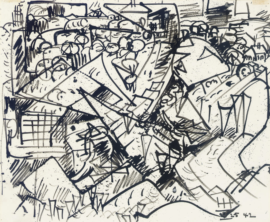 Hans Hofmann — Без названия (Провинстаун)