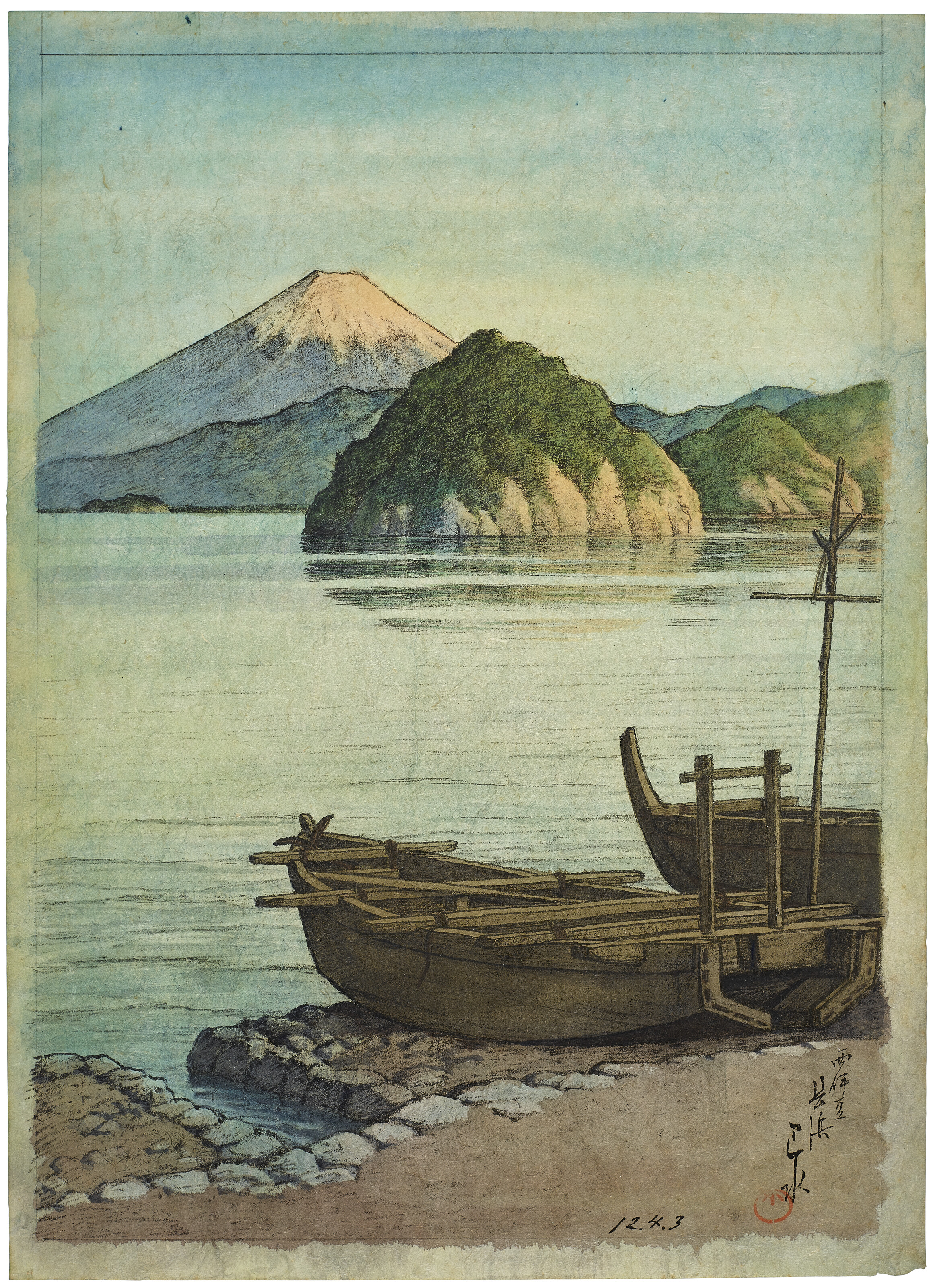 Hasui Kawase — Ниши Идзу Митохама (пляж Мито в Западном Идзу)