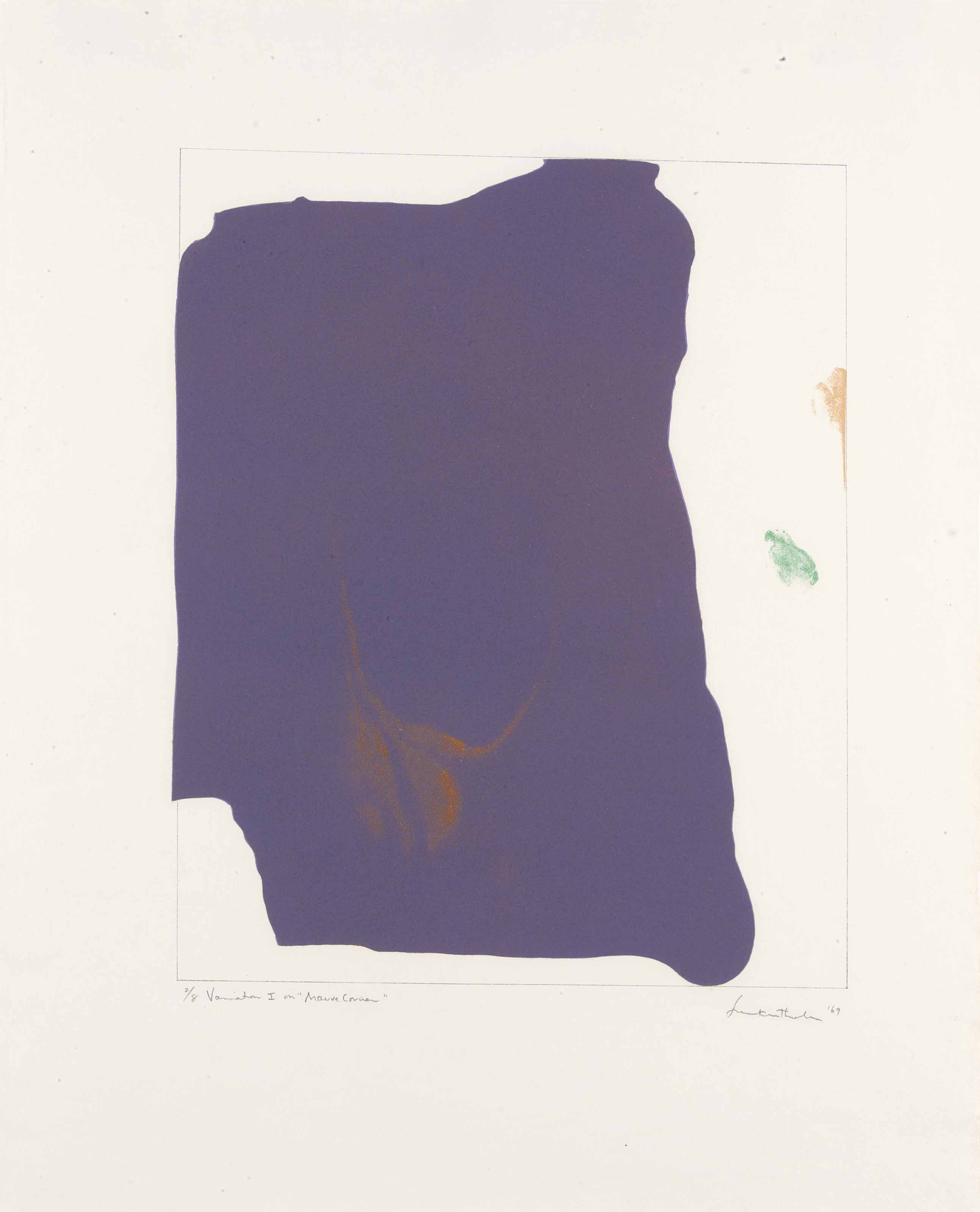 Helen Frankenthaler — Вариация I на тему "Лилового уголка"