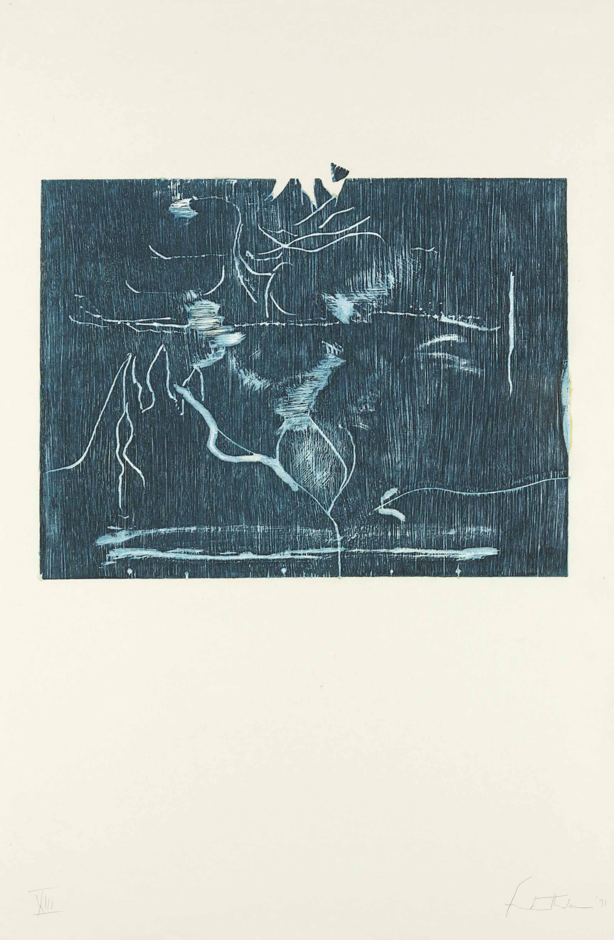 Helen Frankenthaler — Монопринт XIII - Расчистка