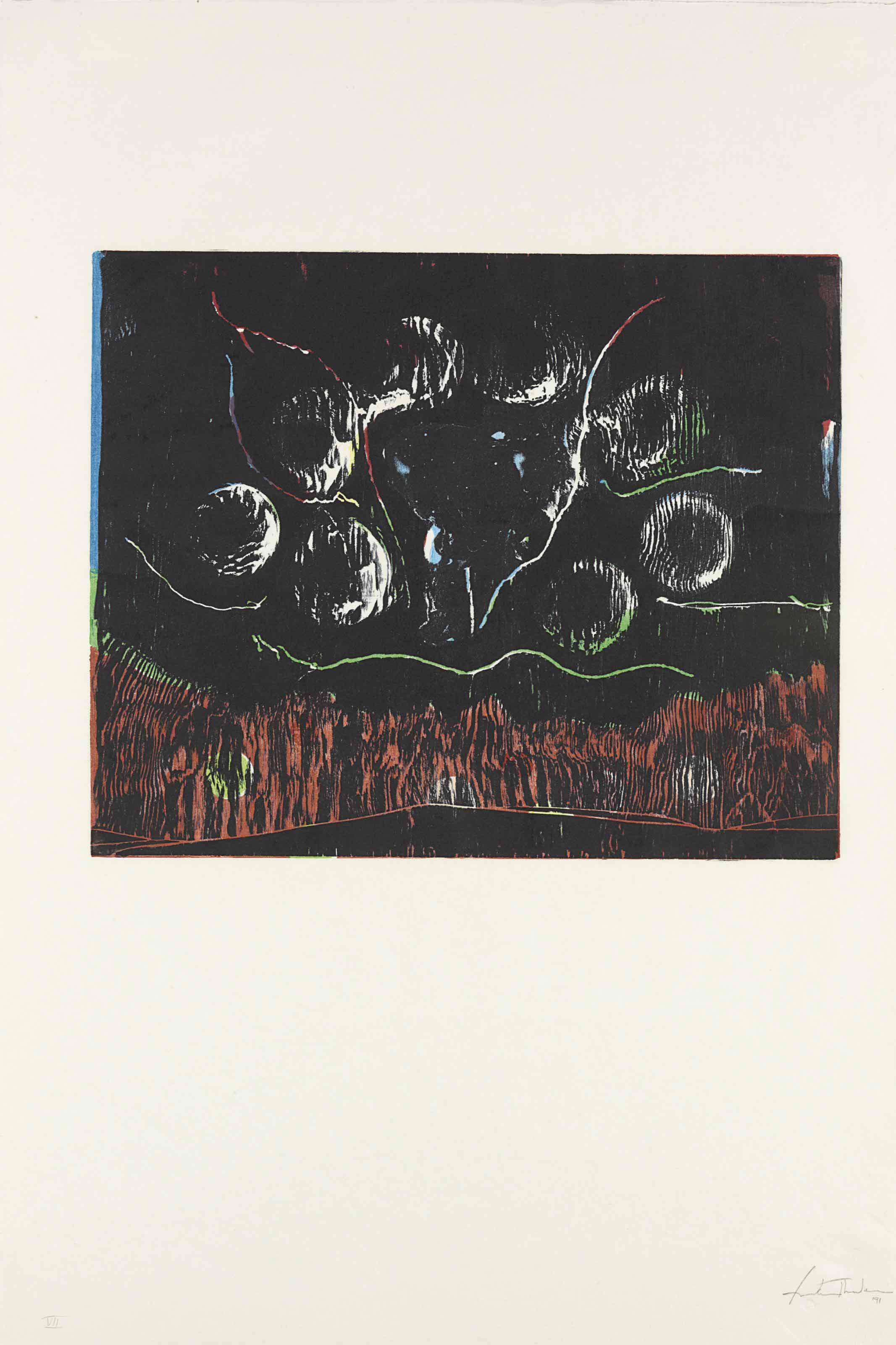 Helen Frankenthaler — Монопринт VII-Роща