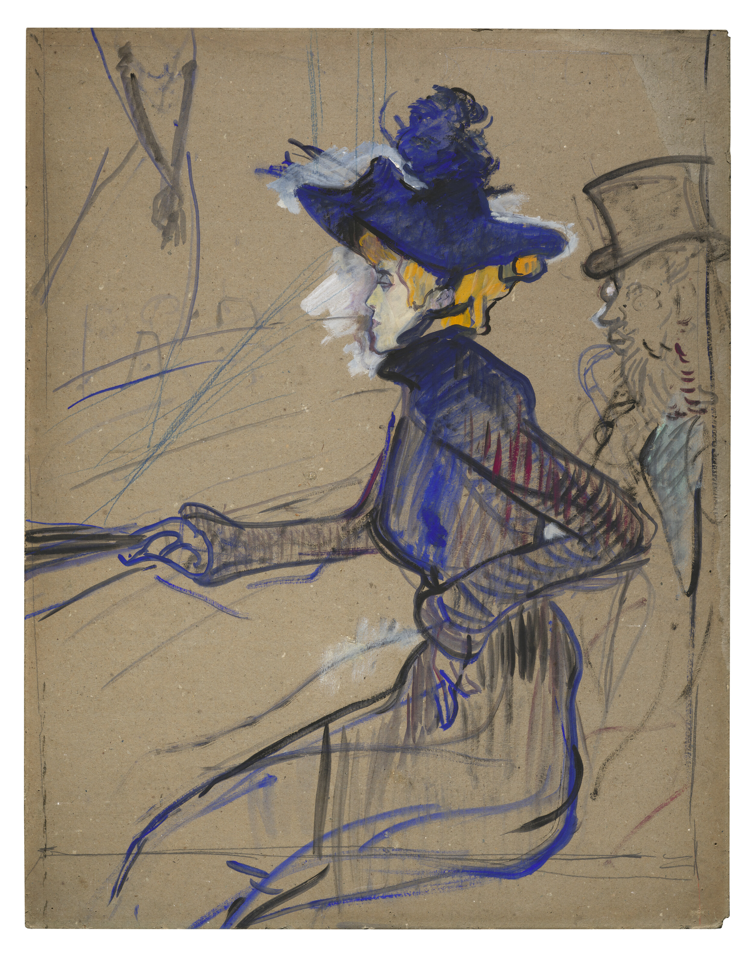 Henri de Toulouse-Lautrec — Джейн Аврил на японском диване, изображение 2