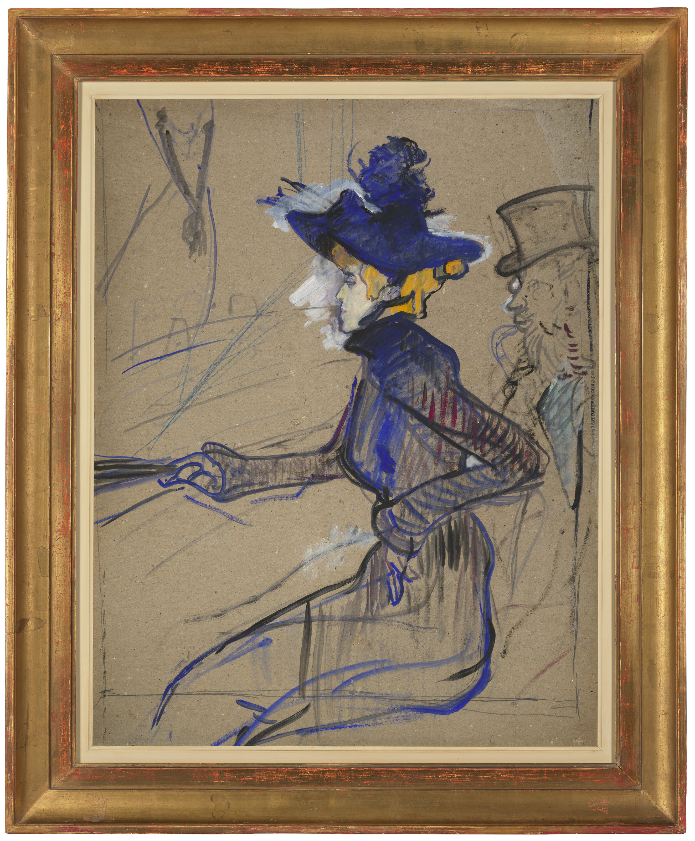 Henri de Toulouse-Lautrec — Джейн Аврил на японском диване, изображение 4