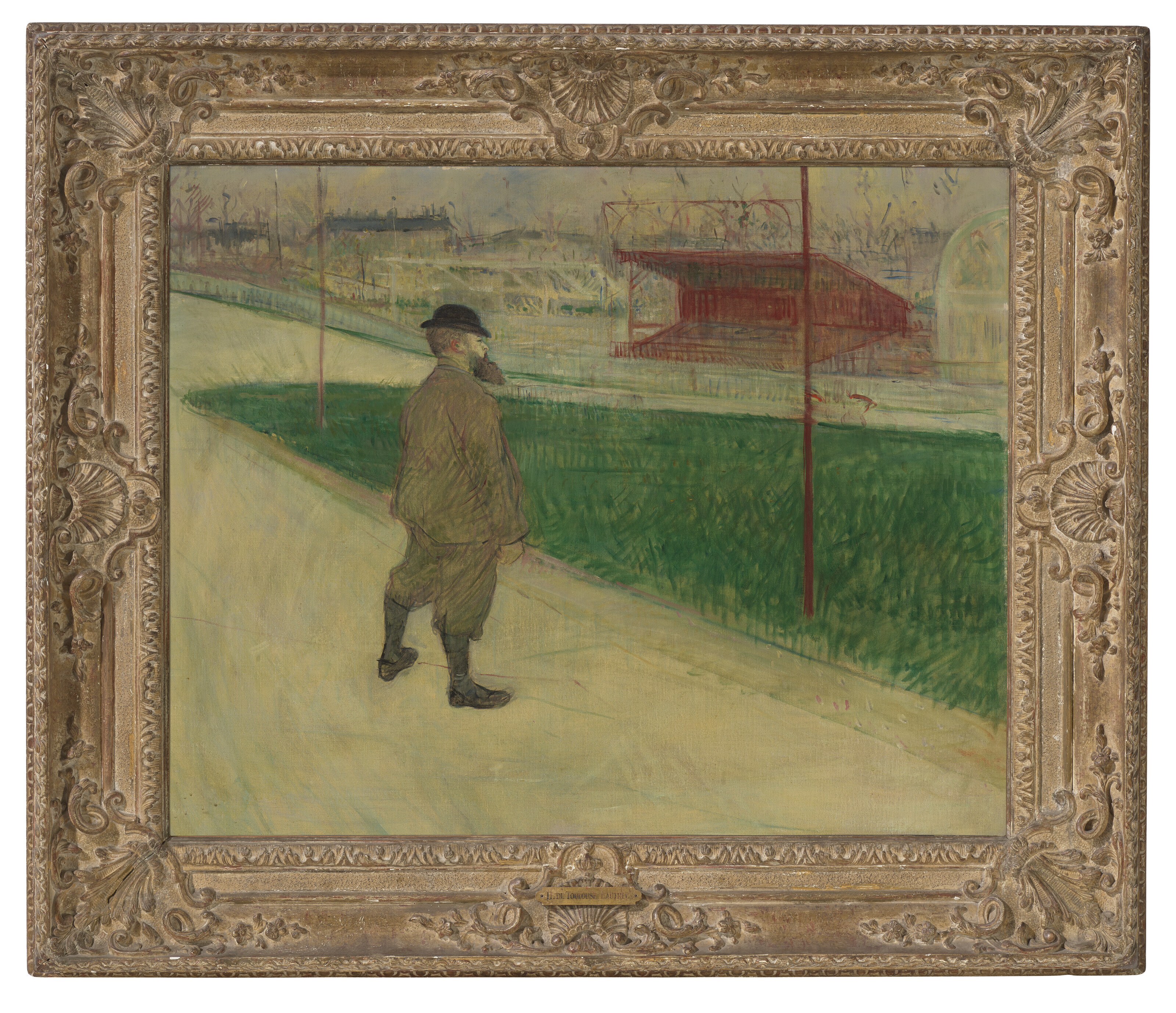 Henri de Toulouse-Lautrec — Тристан Бернар на велодроме в Буффало, изображение 2