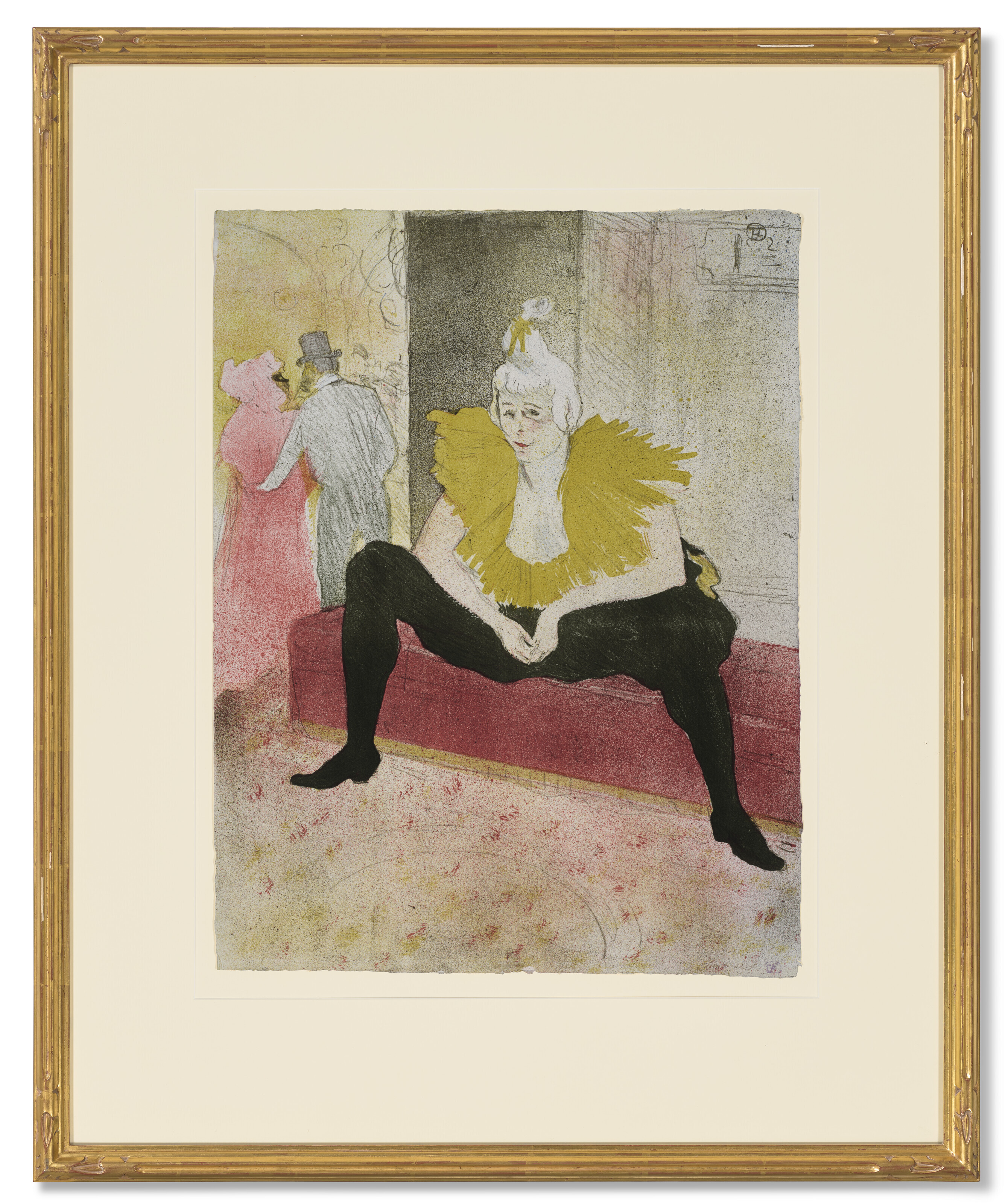 Henri de Toulouse-Lautrec — Роль клоунессы (мадемуазель Ча-у-ка-о), из Elles, изображение 2