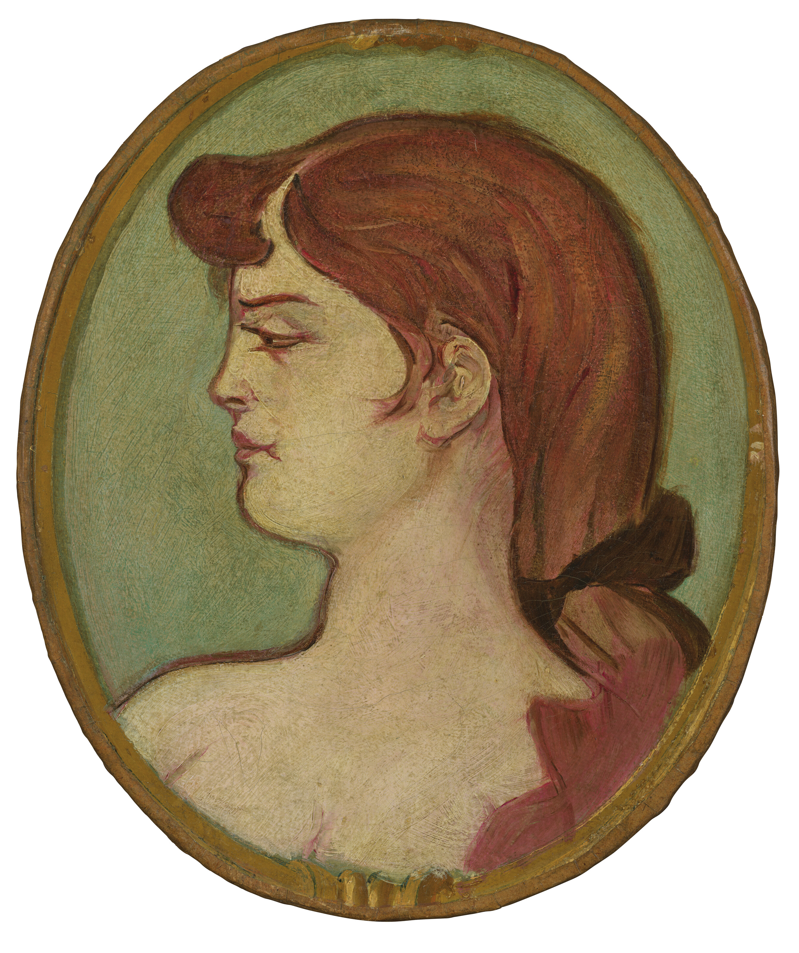 Henri de Toulouse-Lautrec — Женский портрет, украшение салона дома на улице Амбуаз, изображение 1