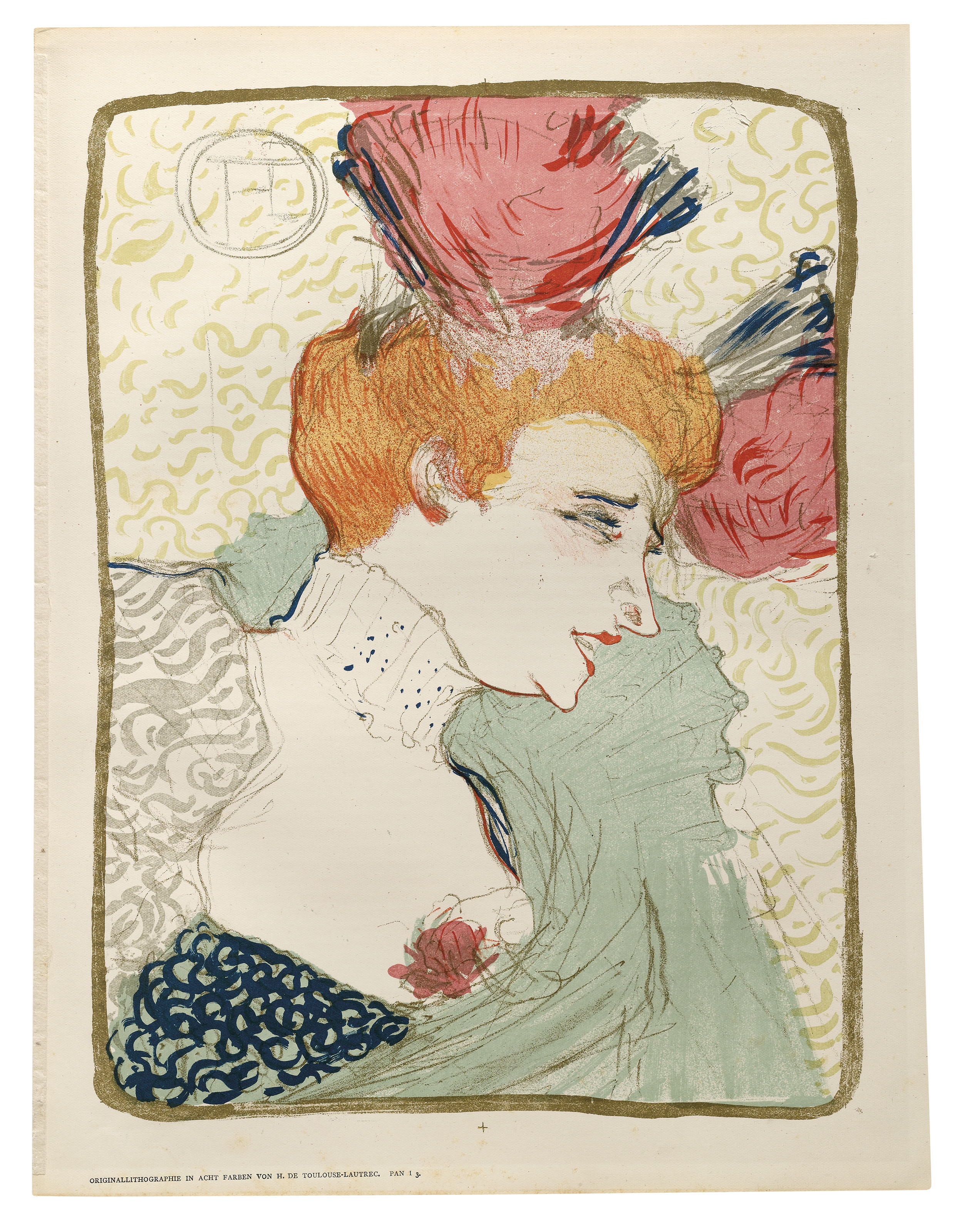 Henri de Toulouse-Lautrec — Мадемуазель Марсель Лендер, арестованная, изображение 3