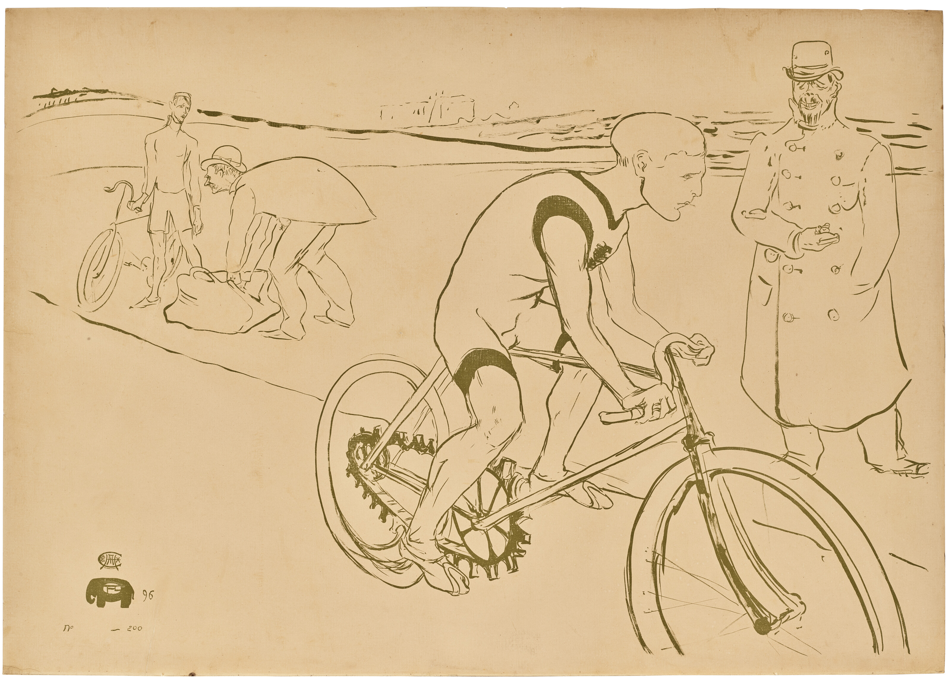 Henri de Toulouse-Lautrec — Две гравюры художника, изображение 3