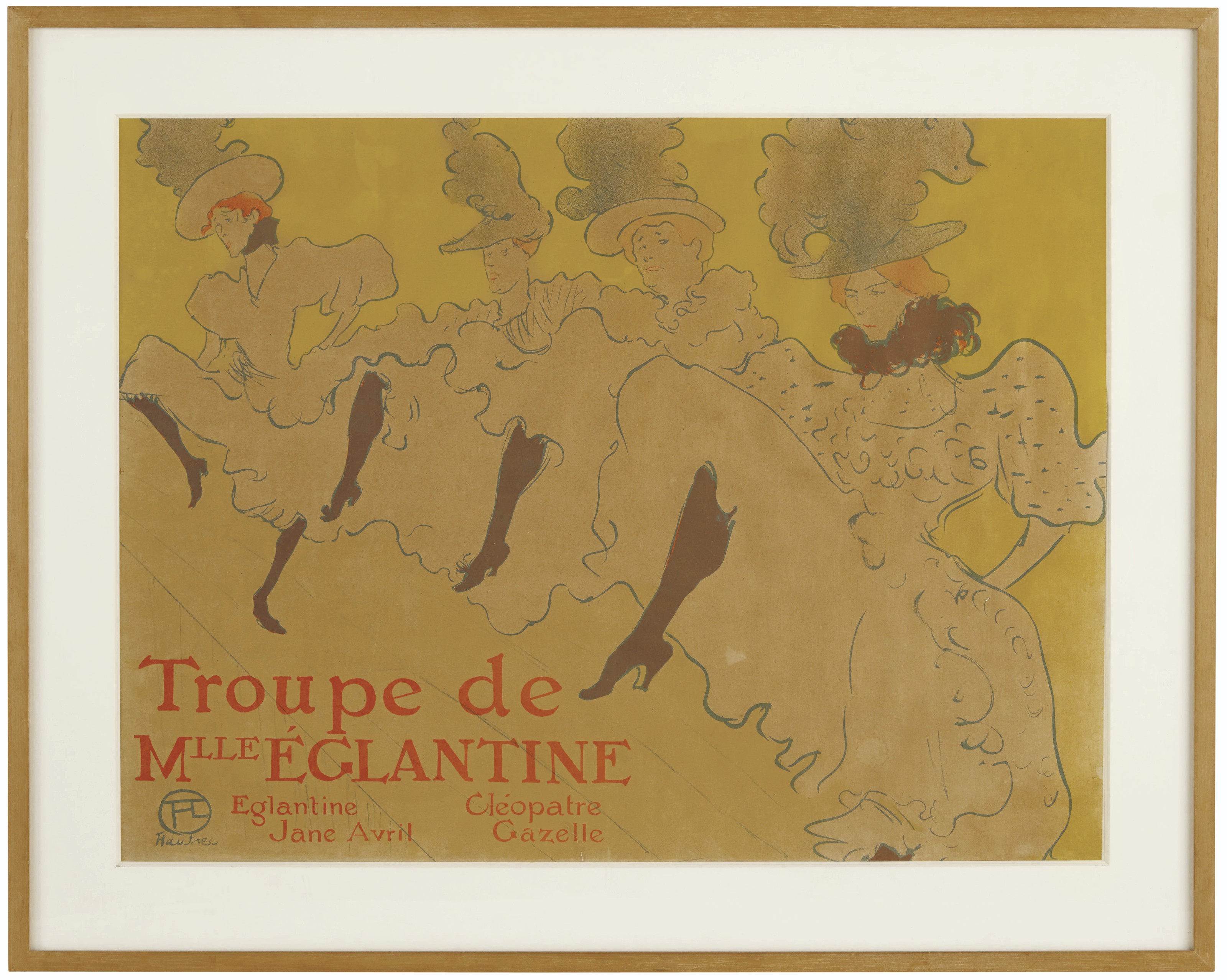 Henri de Toulouse-Lautrec — Труппа мадемуазель Эглантин, изображение 2