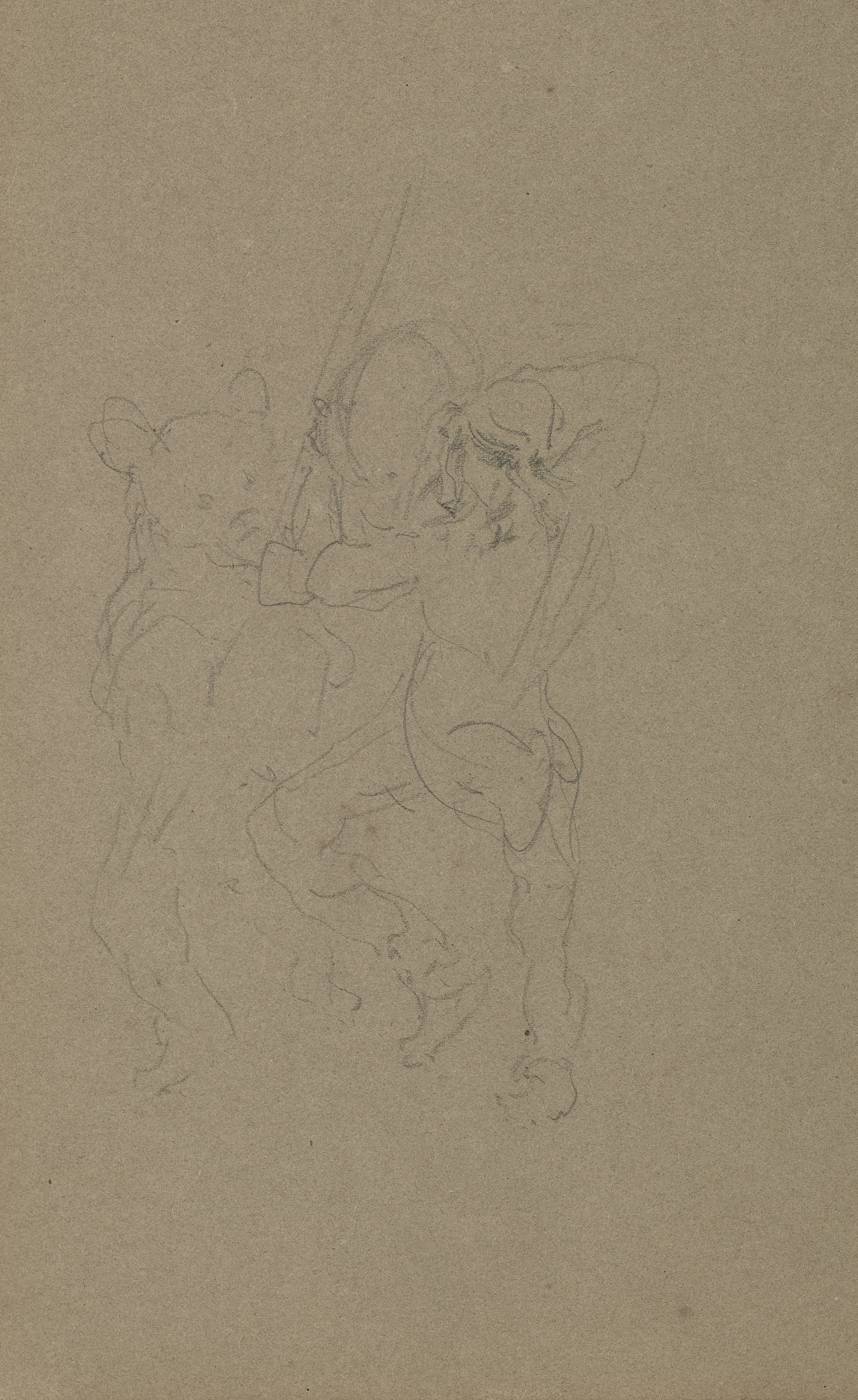 Henri de Toulouse-Lautrec — Ульхан-рыцарь ( справа ); Наш и хозяйский ( сзади ), изображение 2