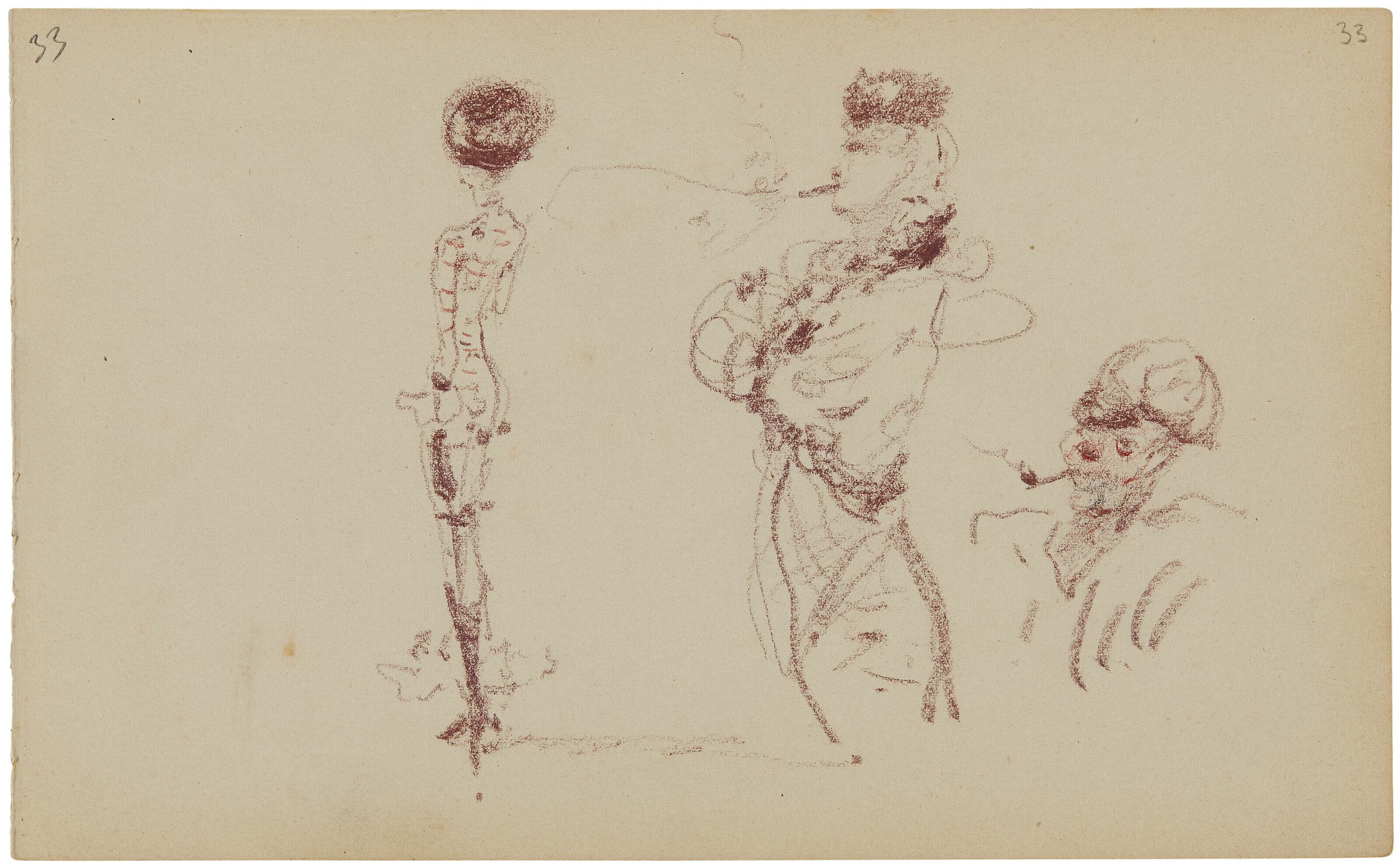 Henri de Toulouse-Lautrec — Любители дыма ( справа ); Приверженцы общественного мнения ( сзади ), изображение 2