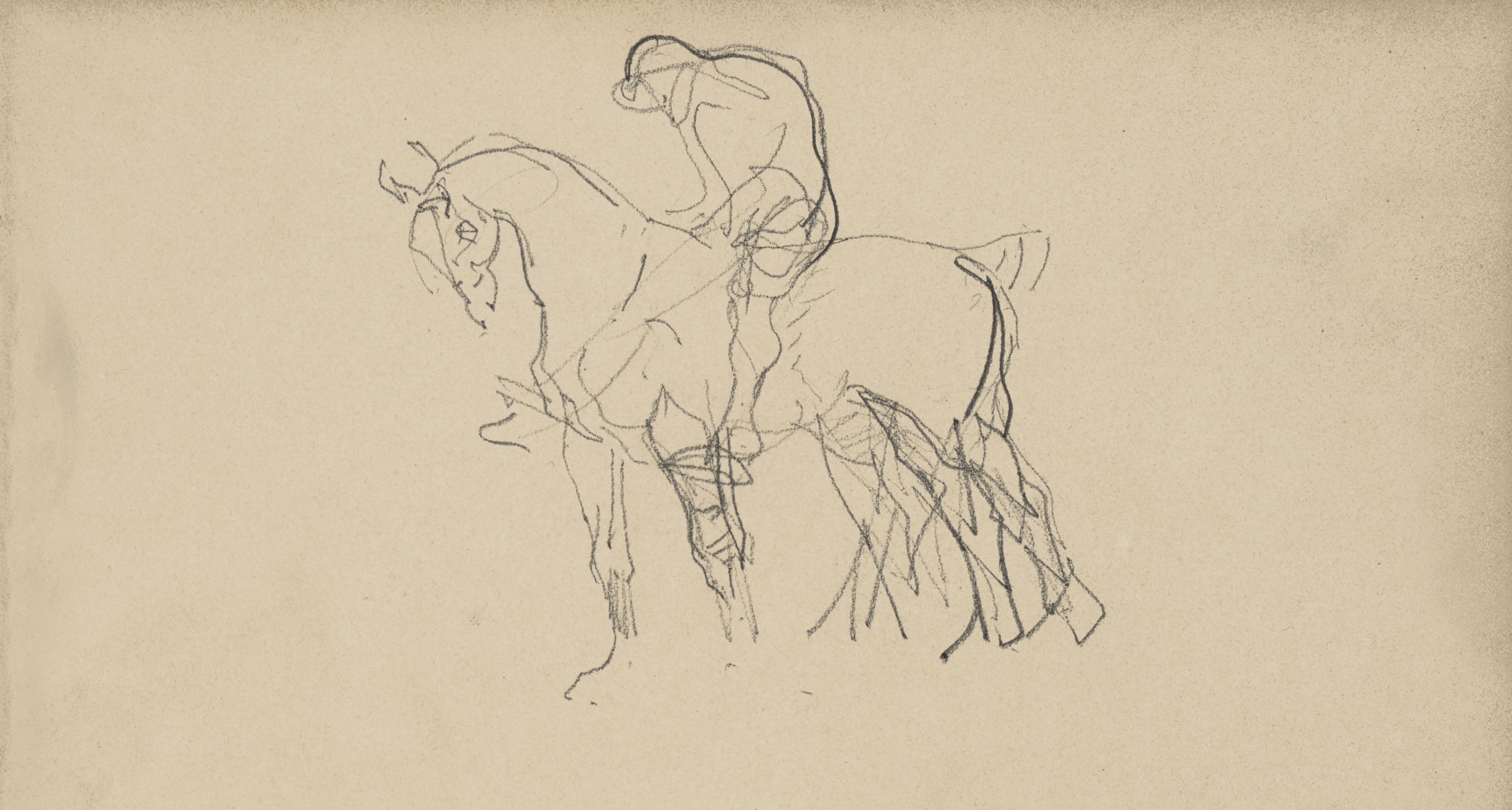 Henri de Toulouse-Lautrec — Вольселе (спереди); Кавалер (сзади)