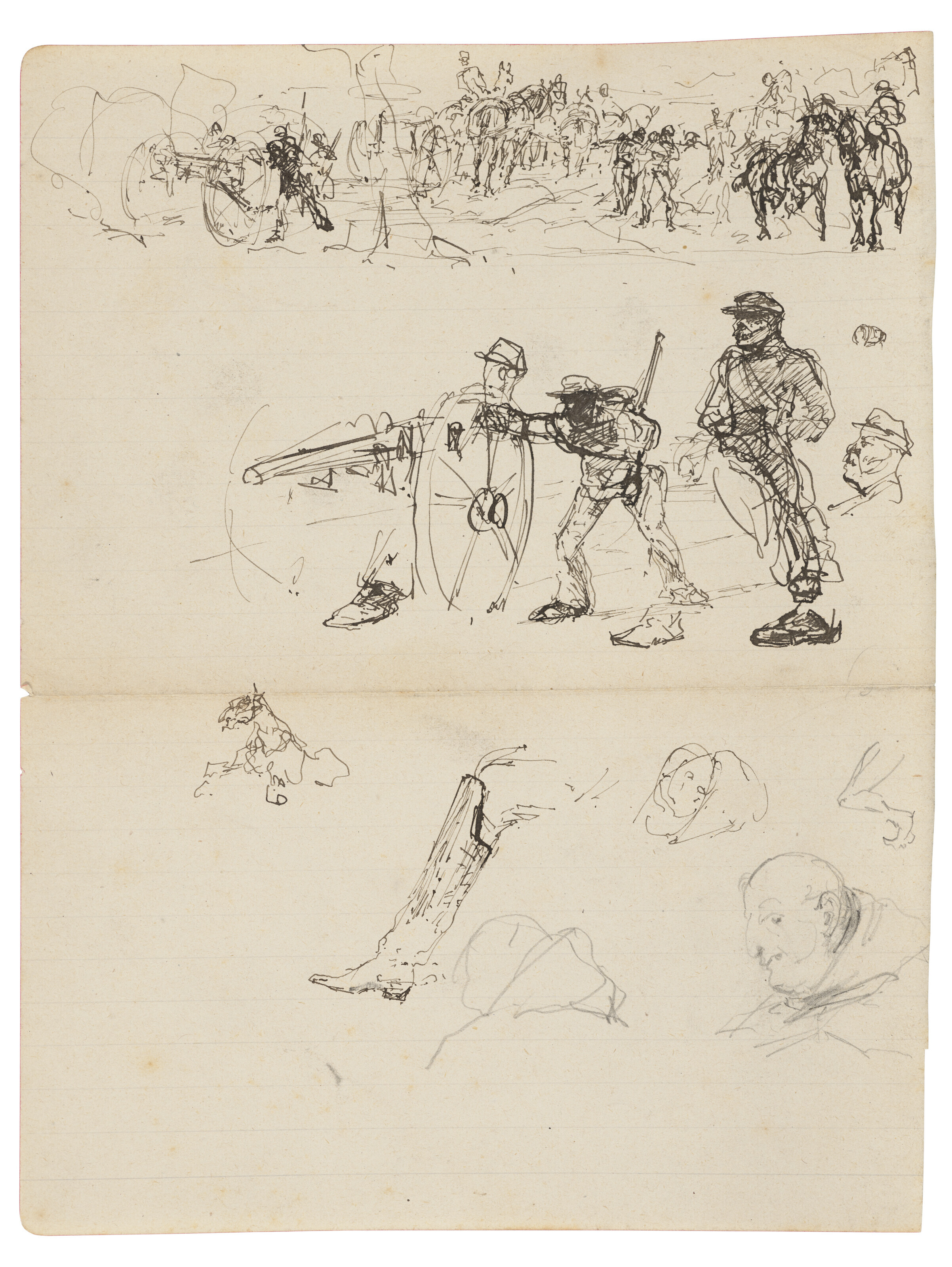 Henri de Toulouse-Lautrec — Военные маневры и разнообразные этюды, изображение 2