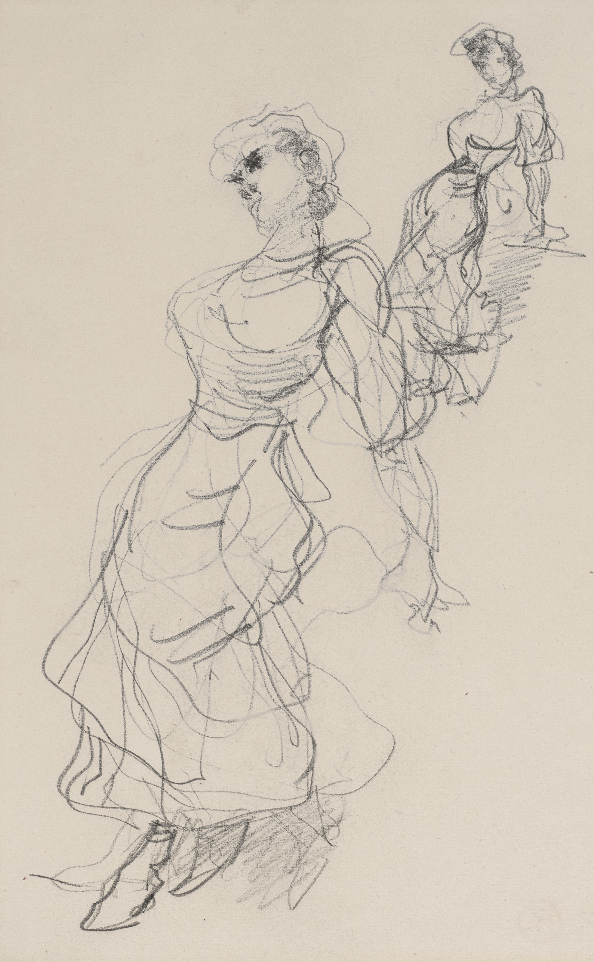 Henri de Toulouse-Lautrec — Женский дебют ( спереди ); Дебют двух женщин ( сзади ), изображение 2