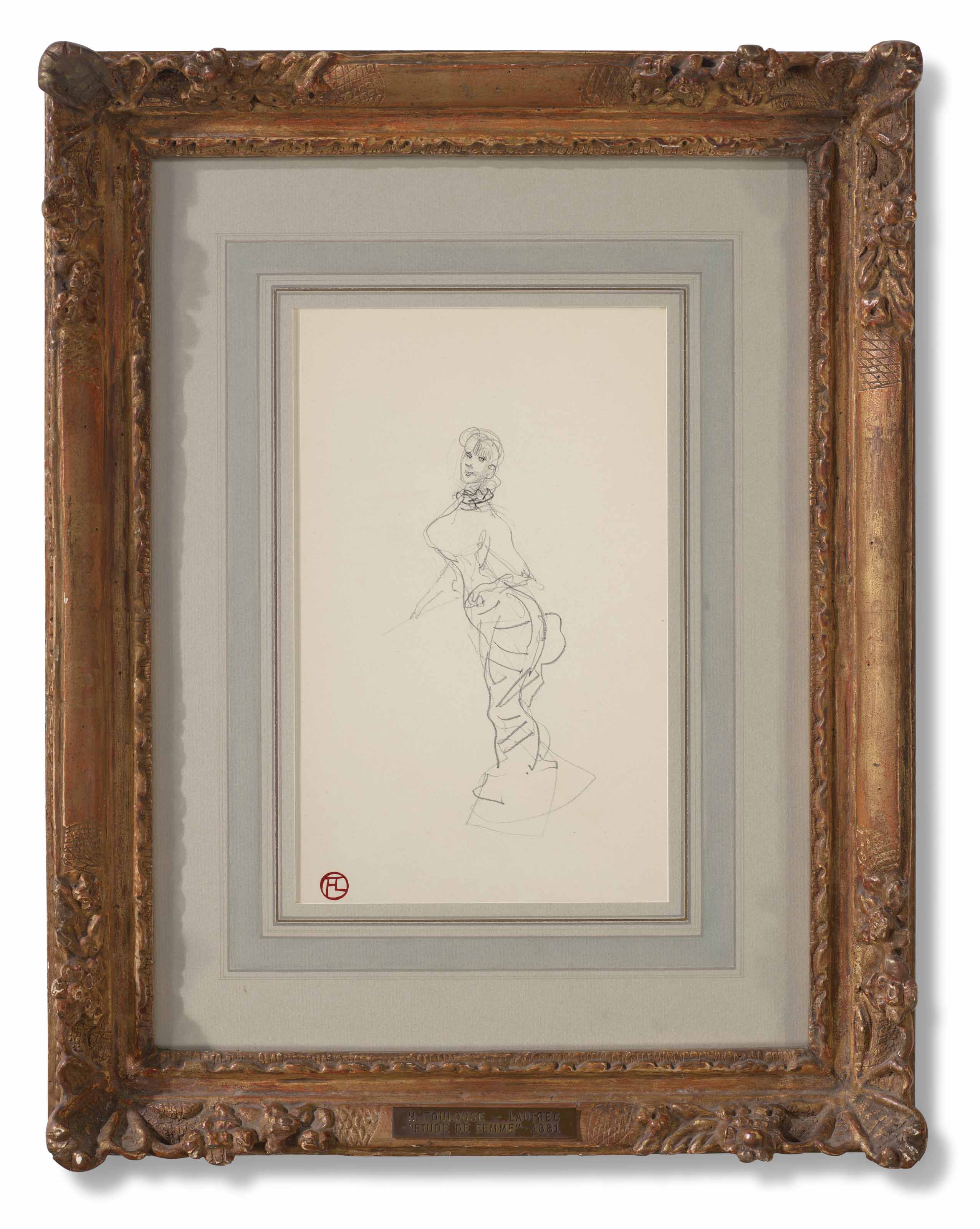 Henri de Toulouse-Lautrec — Женский дебют ( спереди ); Дебют двух женщин ( сзади ), изображение 3