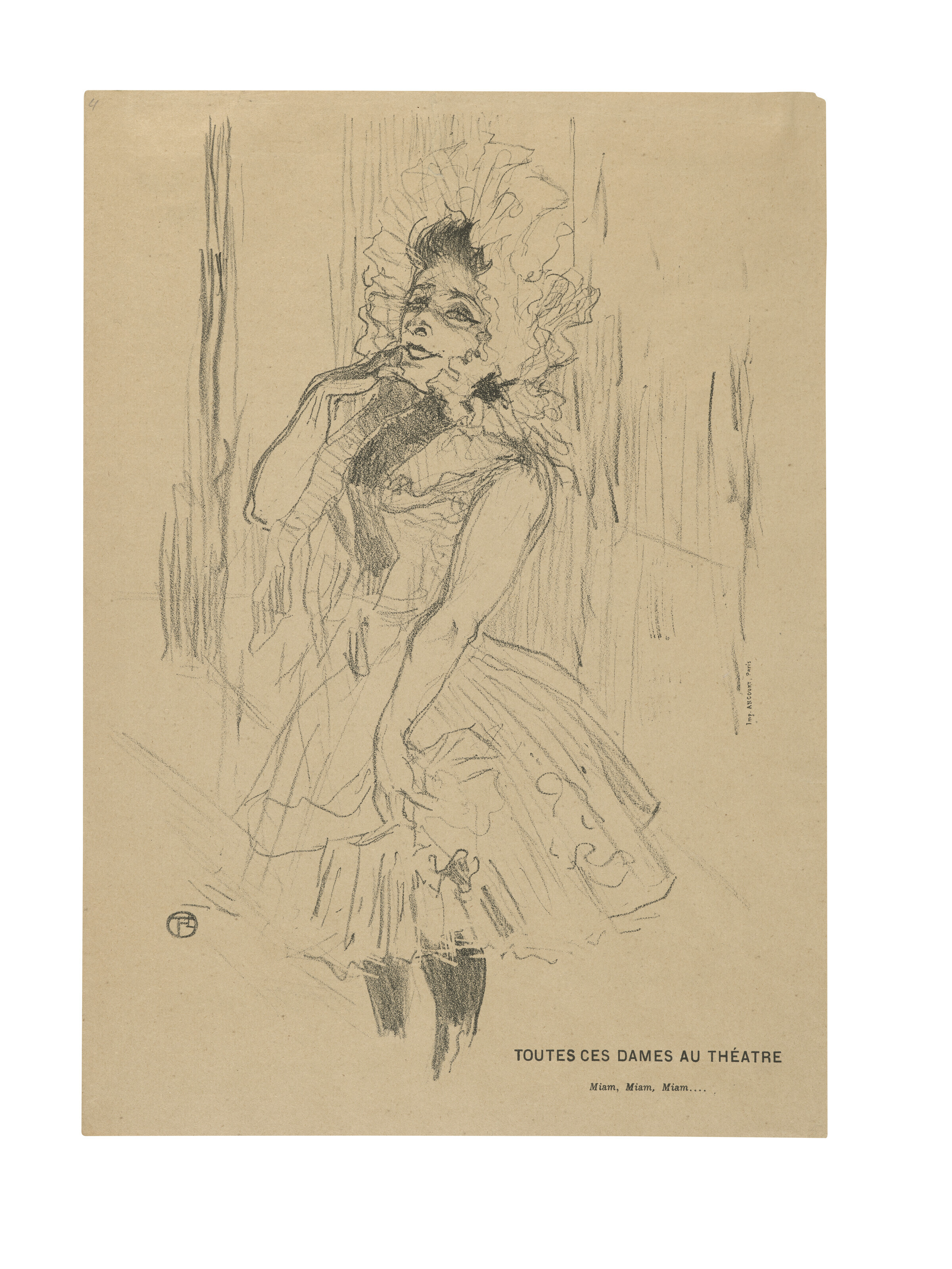 Henri de Toulouse-Lautrec — Анна танцевала с дамами в Театре