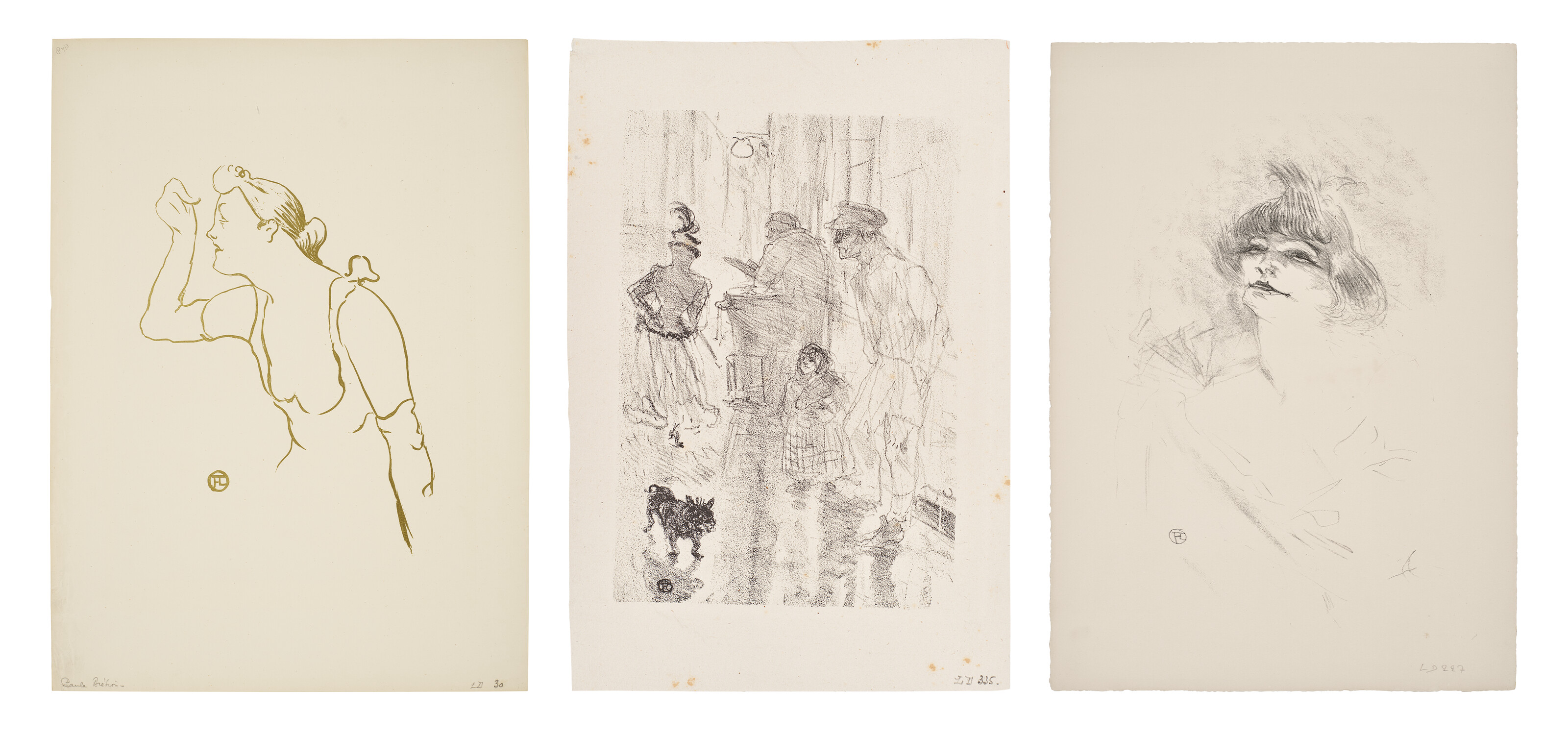 Henri de Toulouse-Lautrec — Три гравюры художника