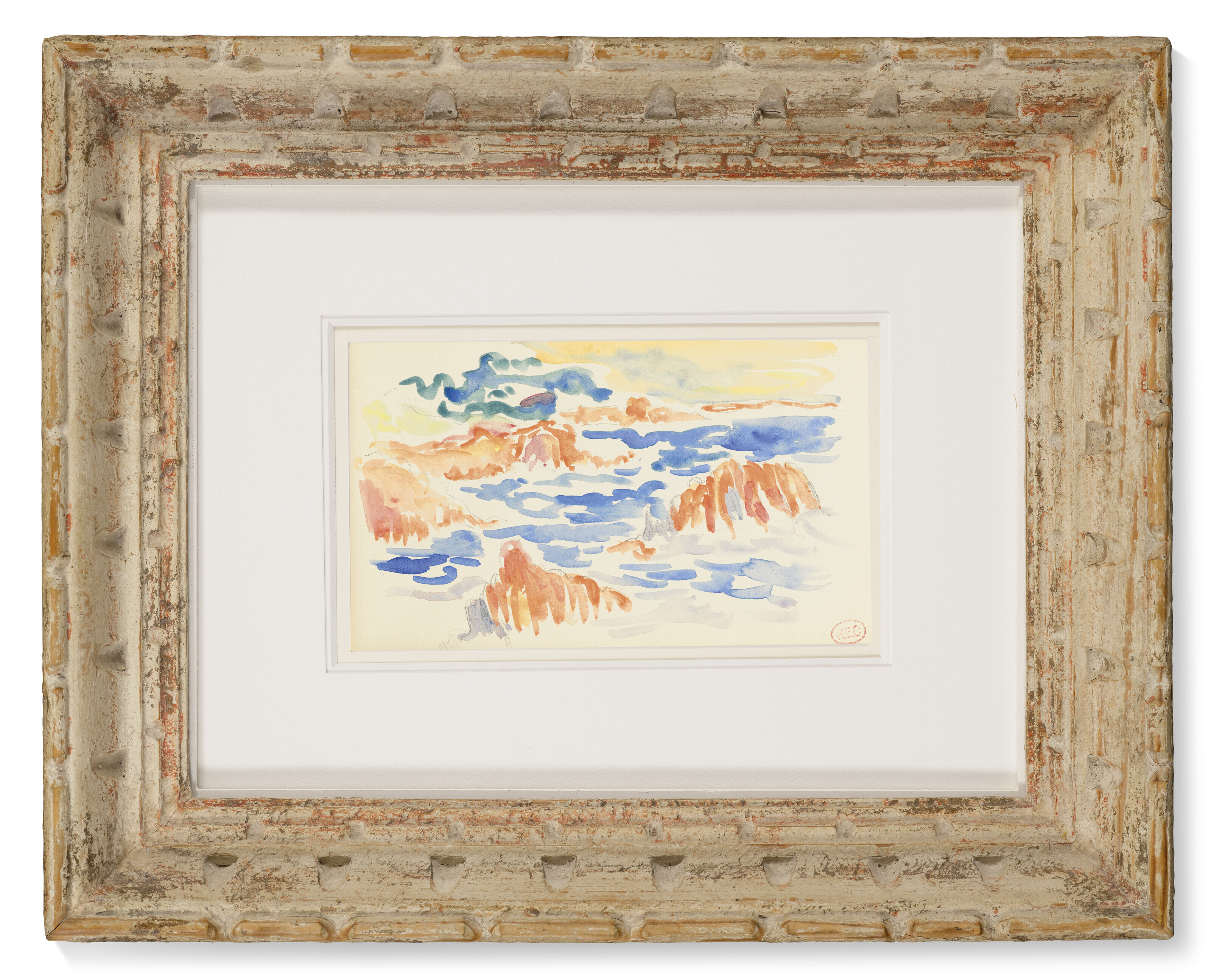 Henri Edmond Cross — Морской пехотинец в рошерском наряде ( сзади ); Этюд для туристов ( сзади ), изображение 4