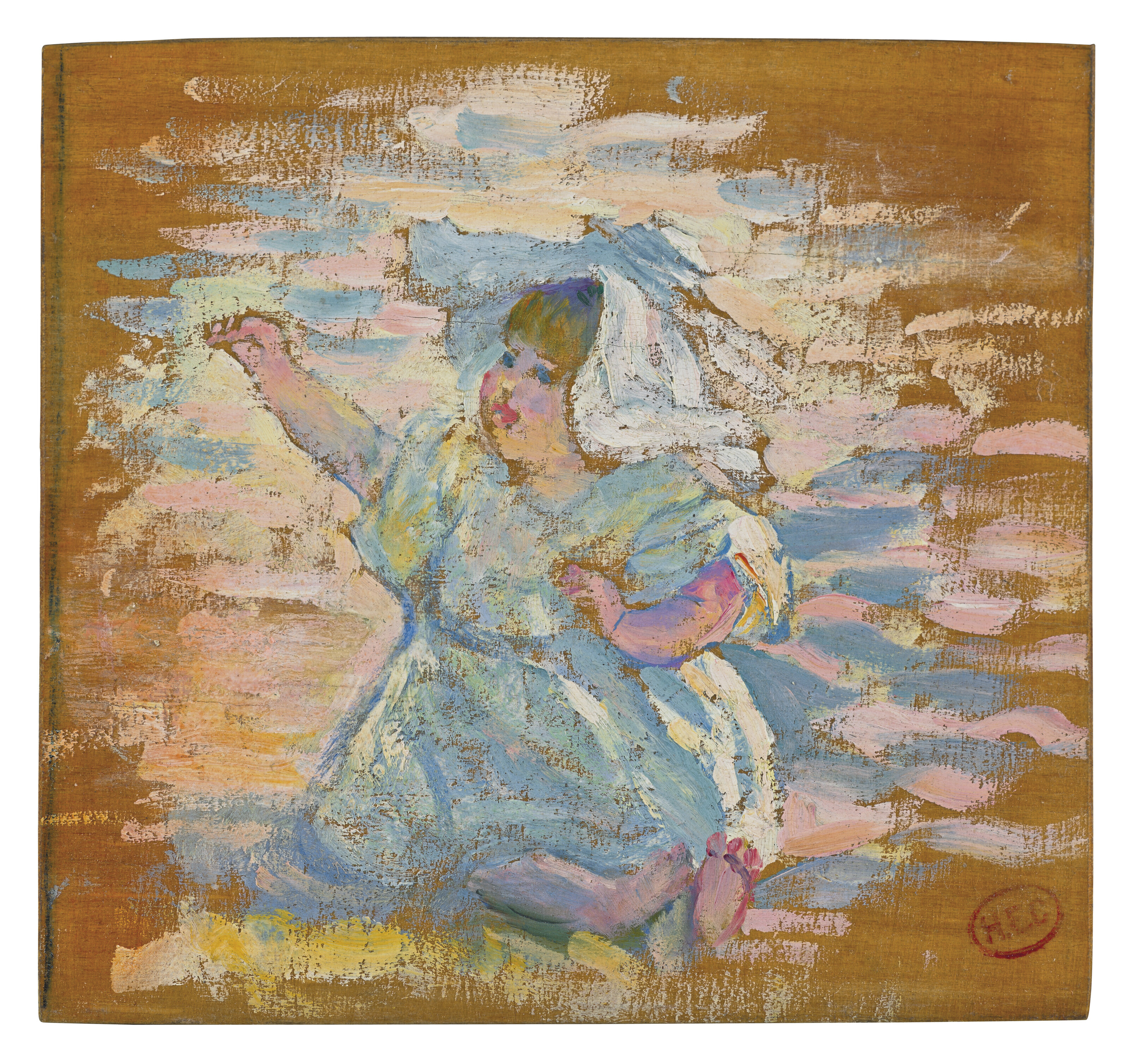 Henri Edmond Cross — Этюд для "Женщины, которая живет с сыном", изображение 2