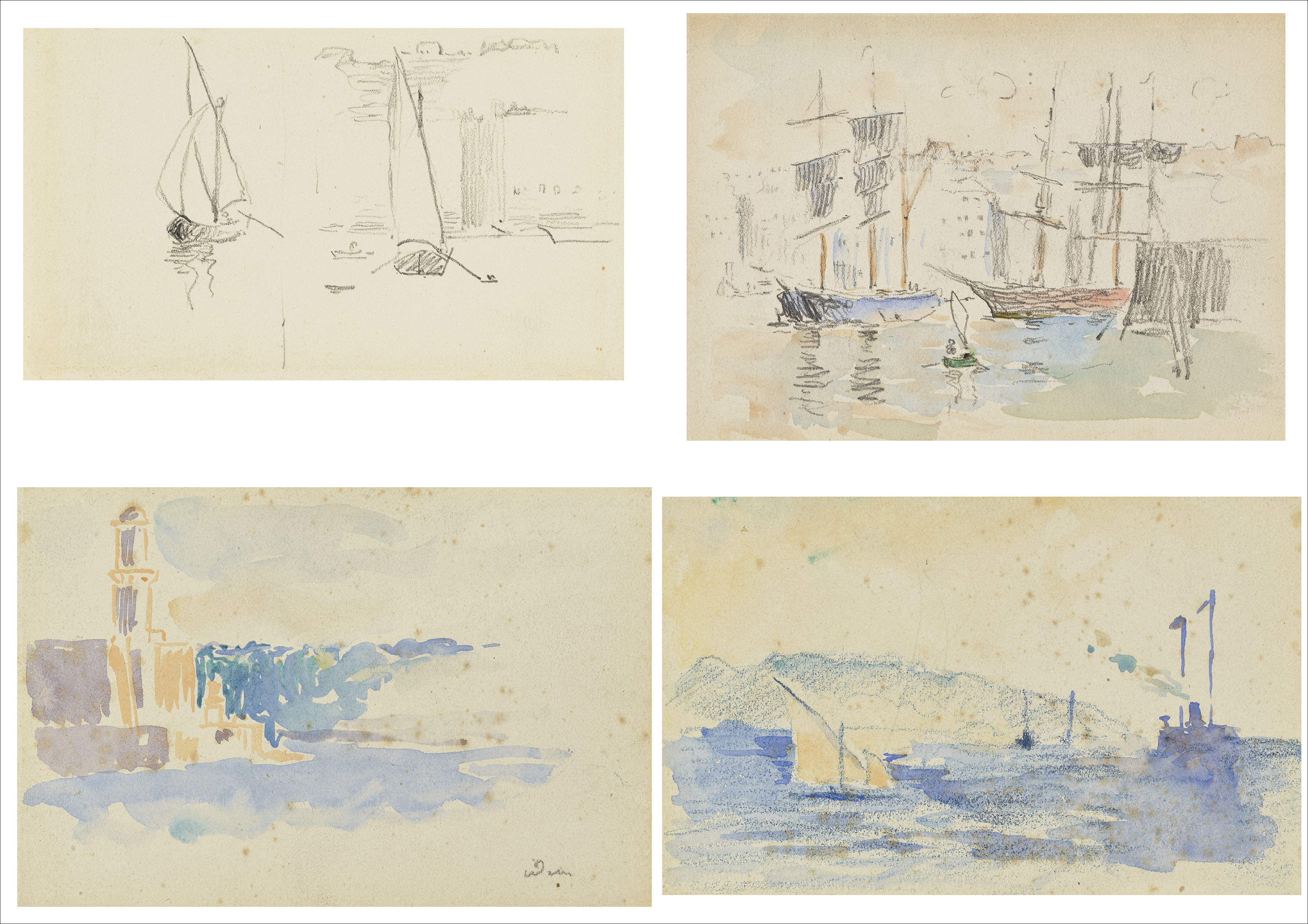 Henri Edmond Cross — Вуаль (i); Этюд из вуалей (ii); Морские батории (iii); Морской берег (iv), изображение 2
