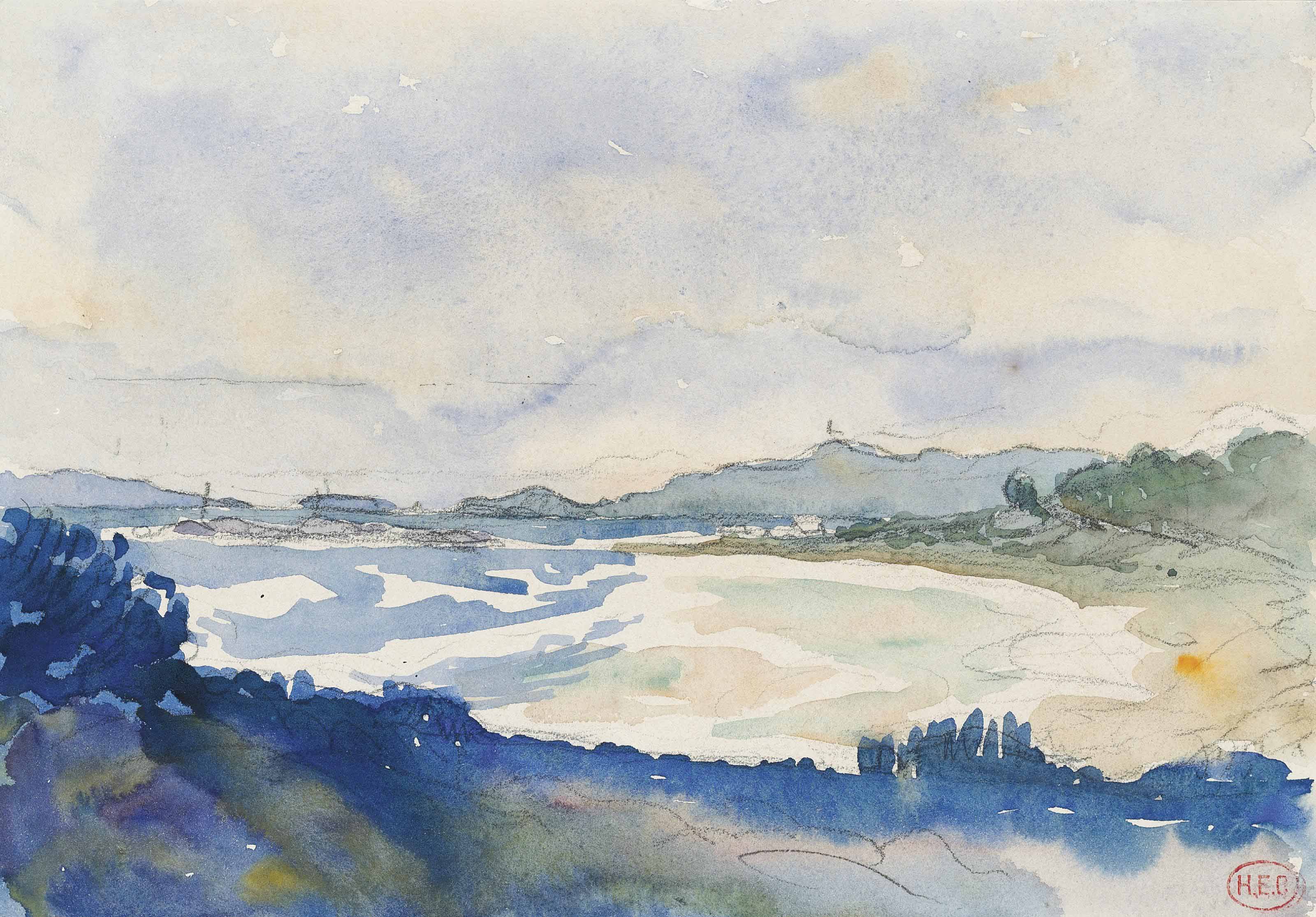 Henri Edmond Cross — Пляж Сен-Клер