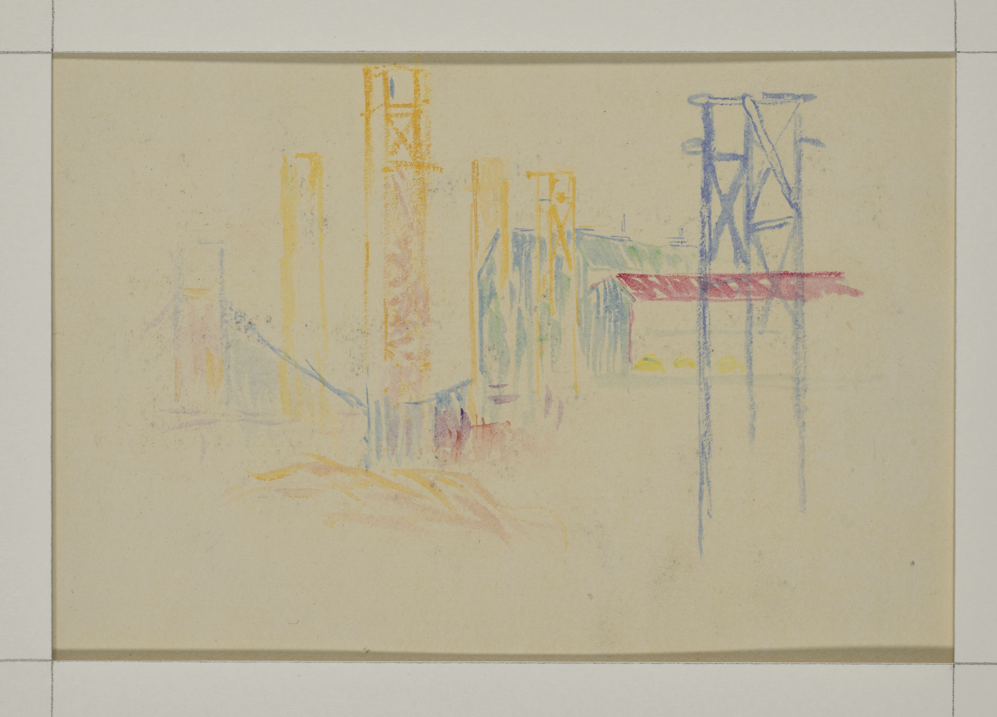 Henri Edmond Cross — "Высадка на море" ( справа ); этюд для "Набережной Пасси" ( сзади ), изображение 2