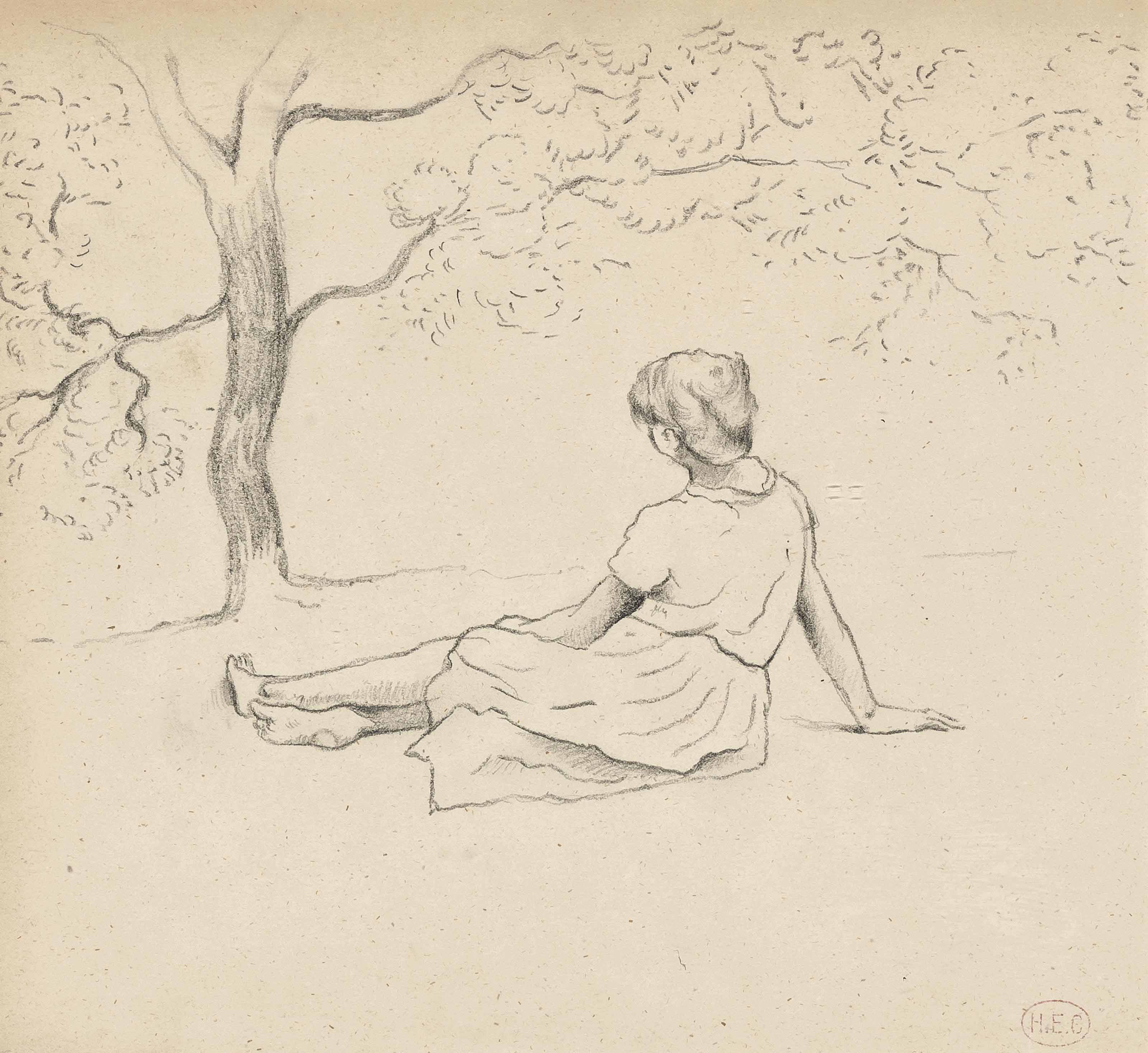 Henri Edmond Cross — Этюд для "Бланшеток в Провансе"