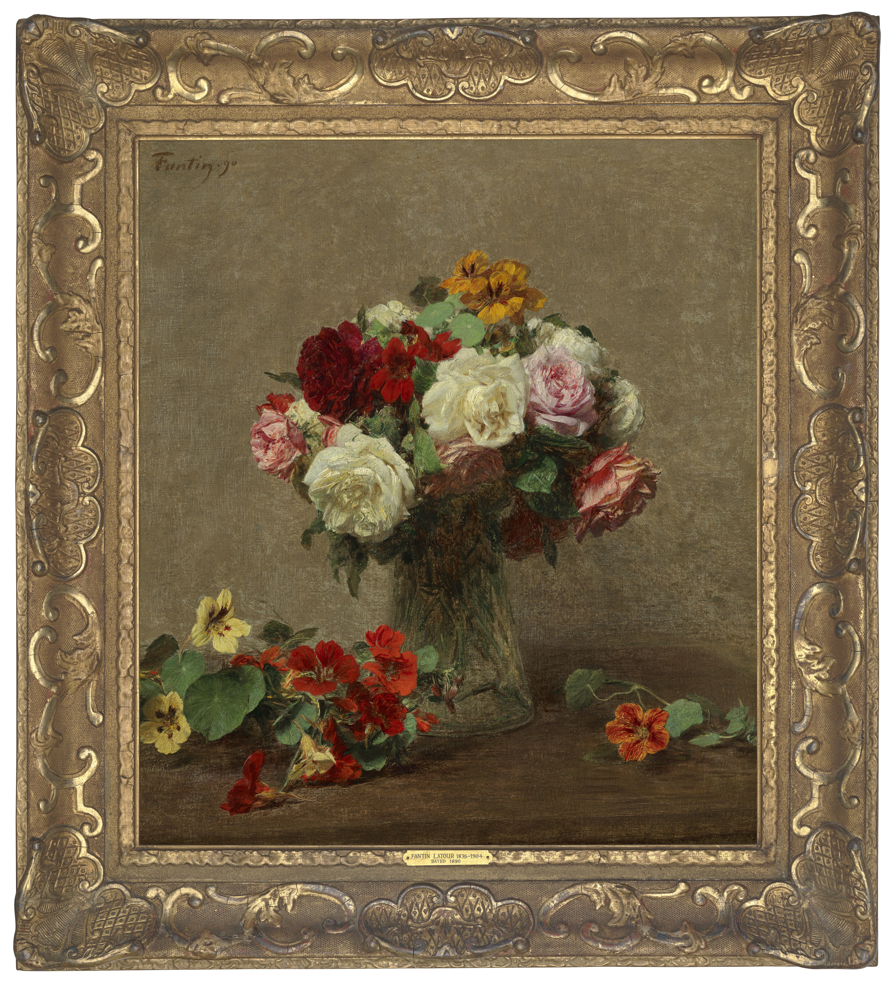 Henri Fantin-Latour — Розы и капуцины, изображение 3