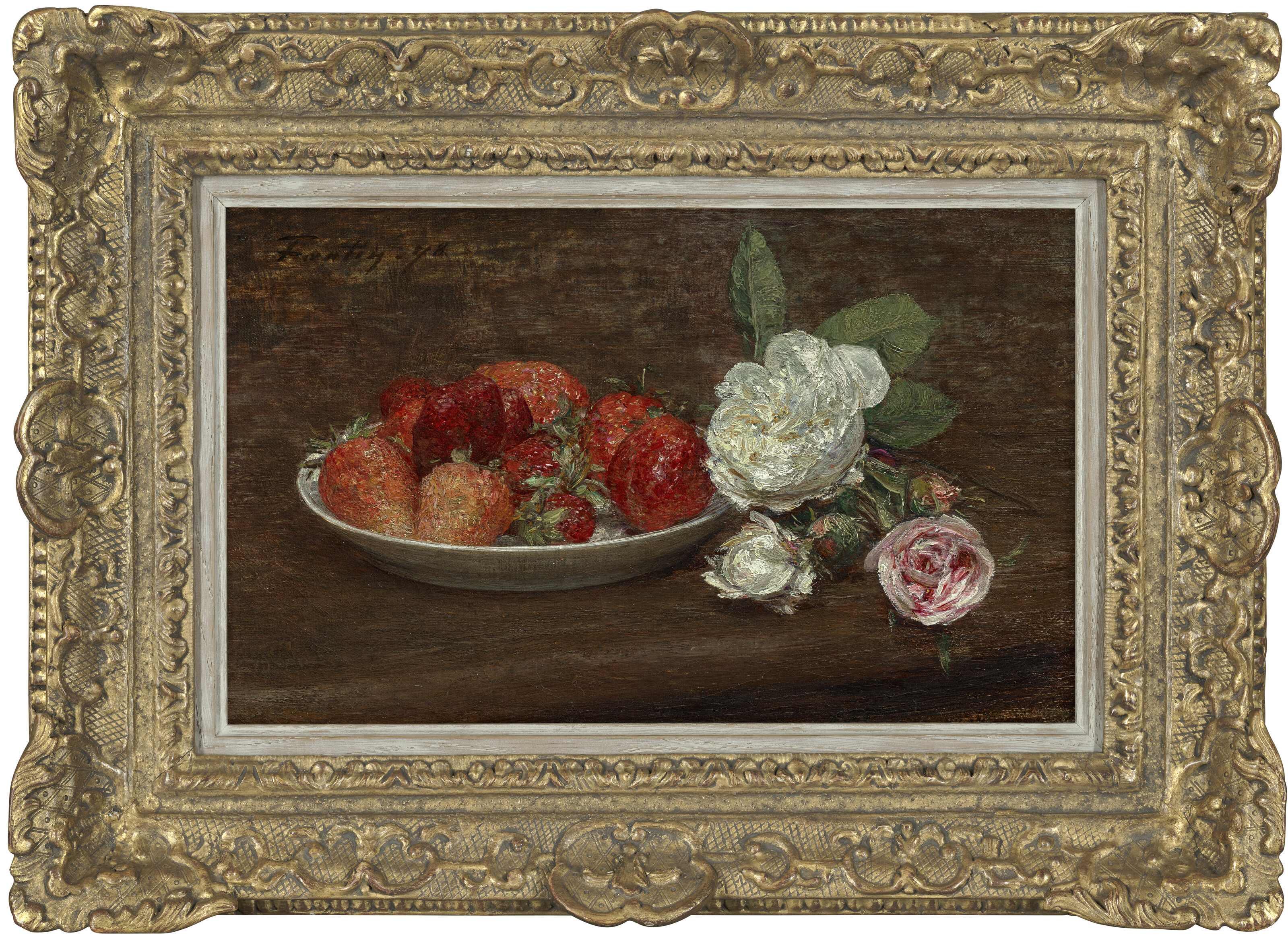 Henri Fantin-Latour — Мертвая природа, грубые цветы и розы, изображение 2