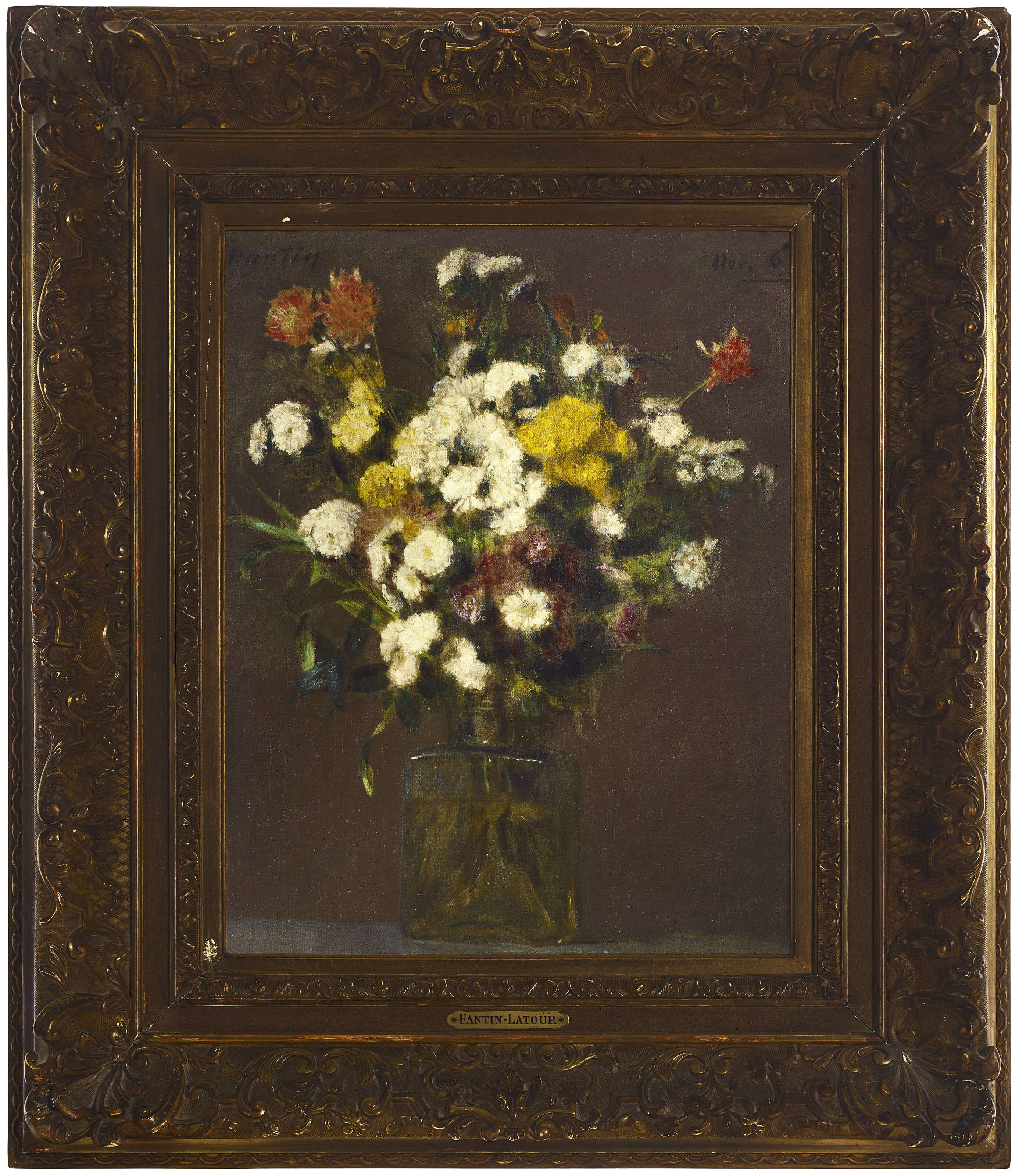 Henri Fantin-Latour — Королевы, маргариты и цветы, танцующие в разных вазах, изображение 3