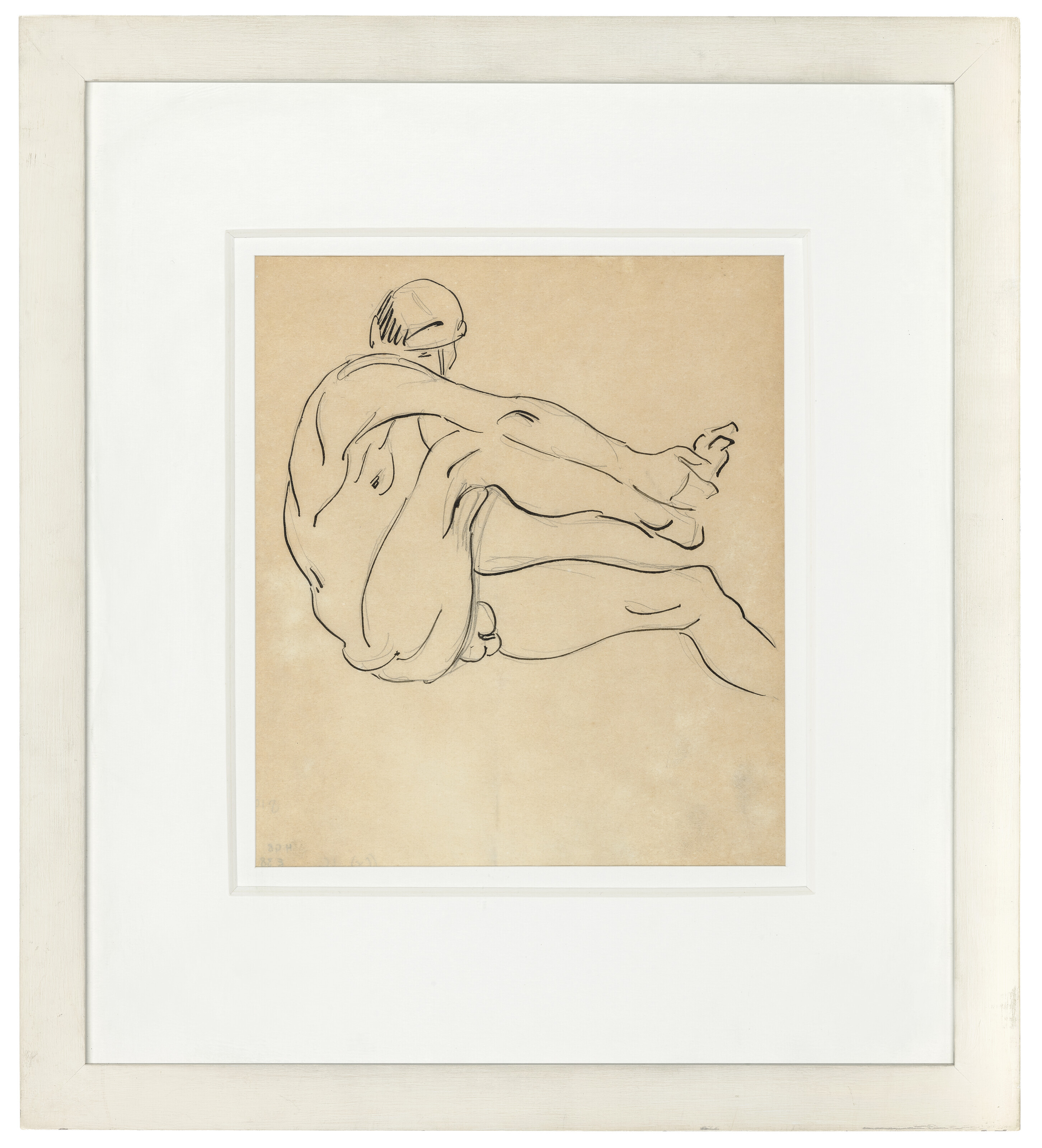 Henri Gaudier-Brzeska — Обнаженный мужчина, держащийся за правую ногу, изображение 2