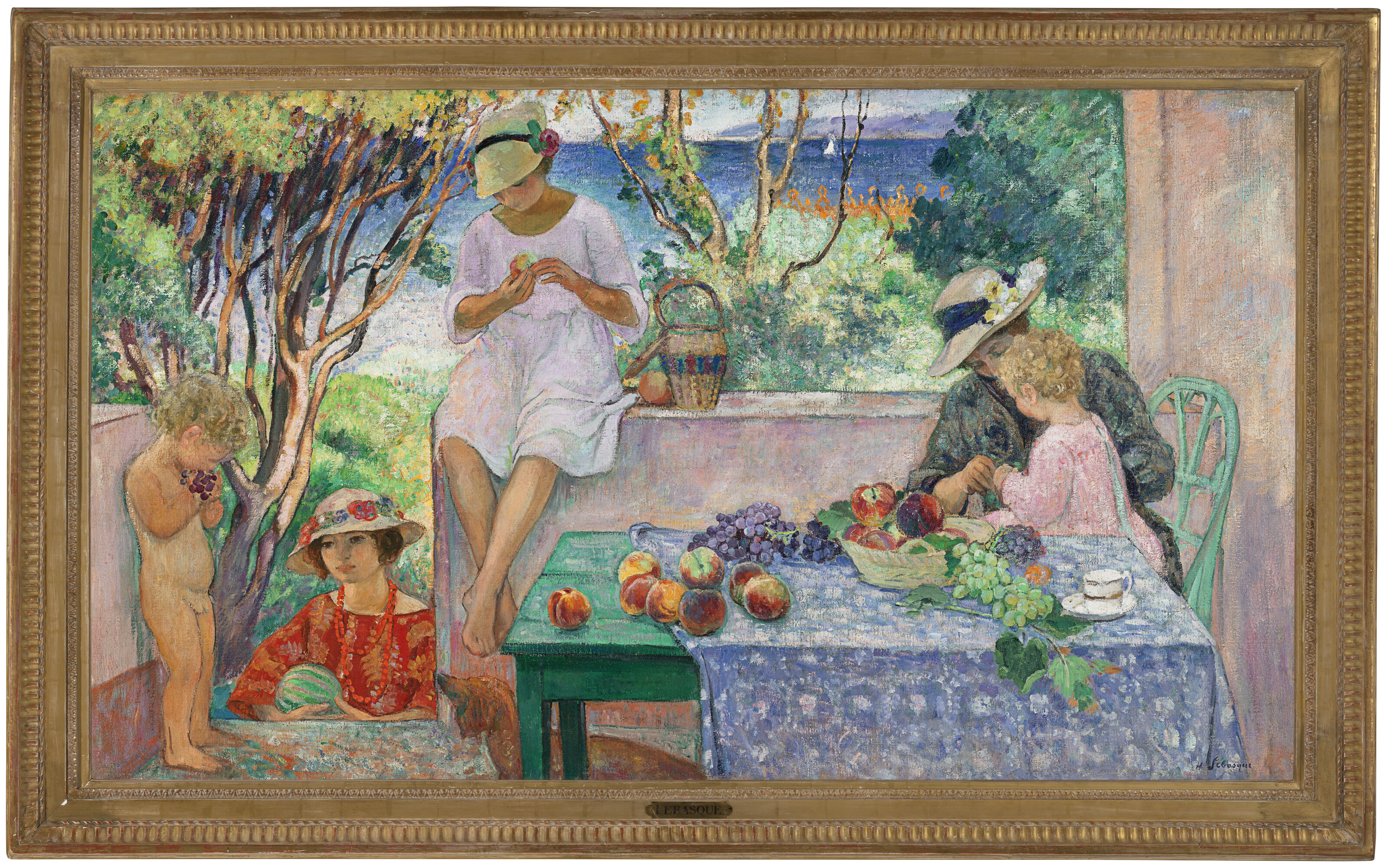 Henri Lebasque — Отель на террасе Сент-Максима, изображение 3