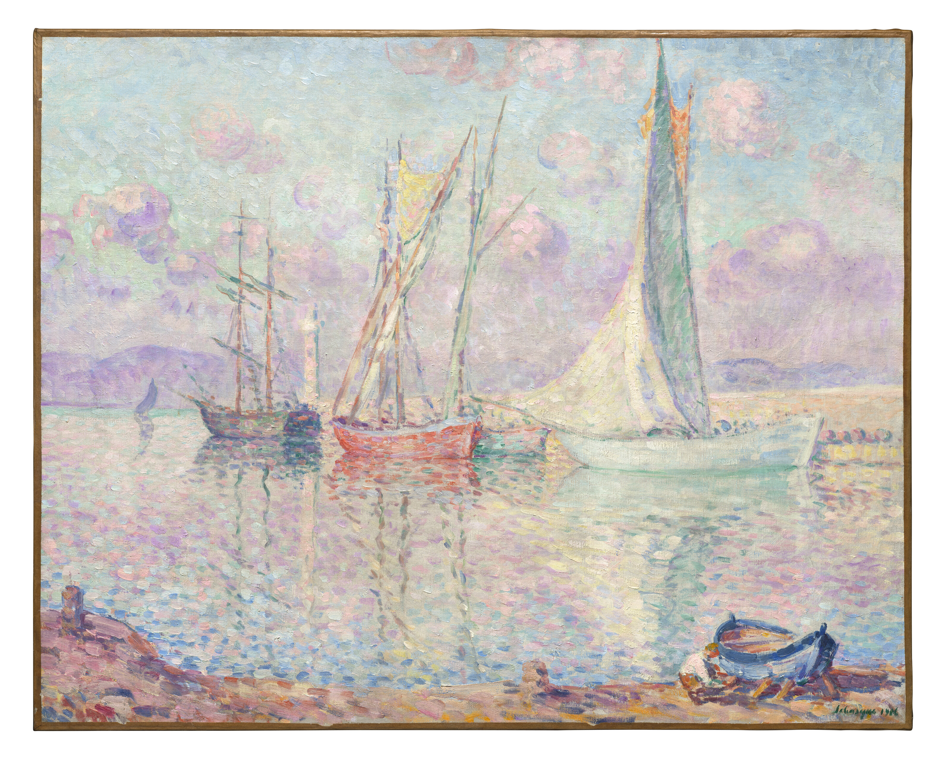 Henri Lebasque — Танцующие вуали в порту Сен-Тропе, изображение 2