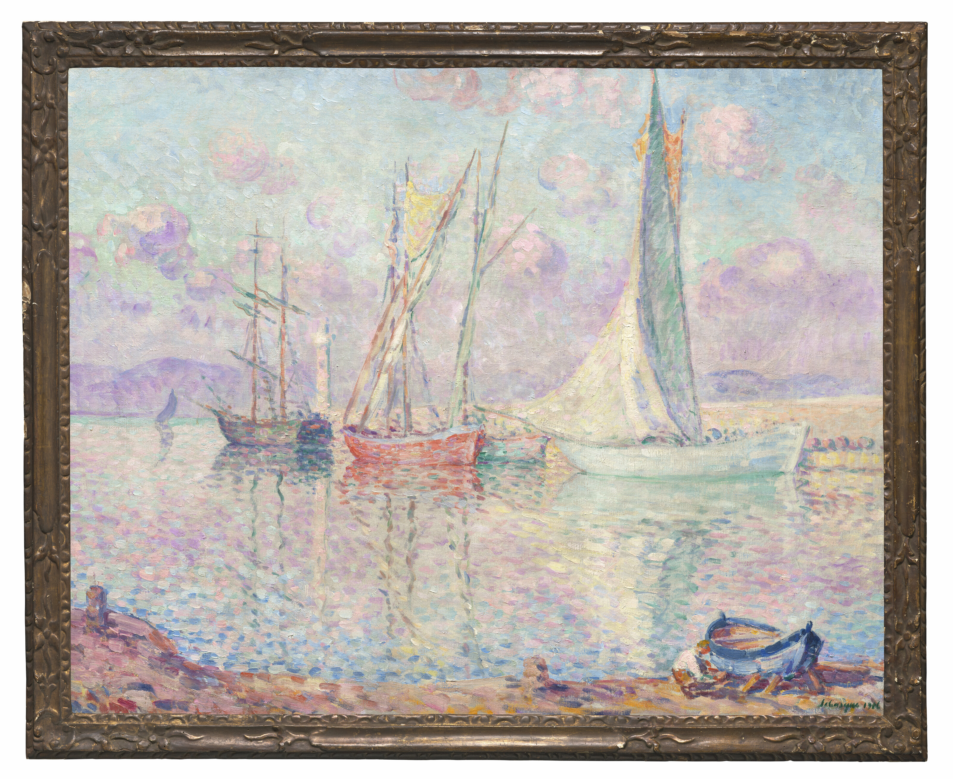 Henri Lebasque — Танцующие вуали в порту Сен-Тропе, изображение 4