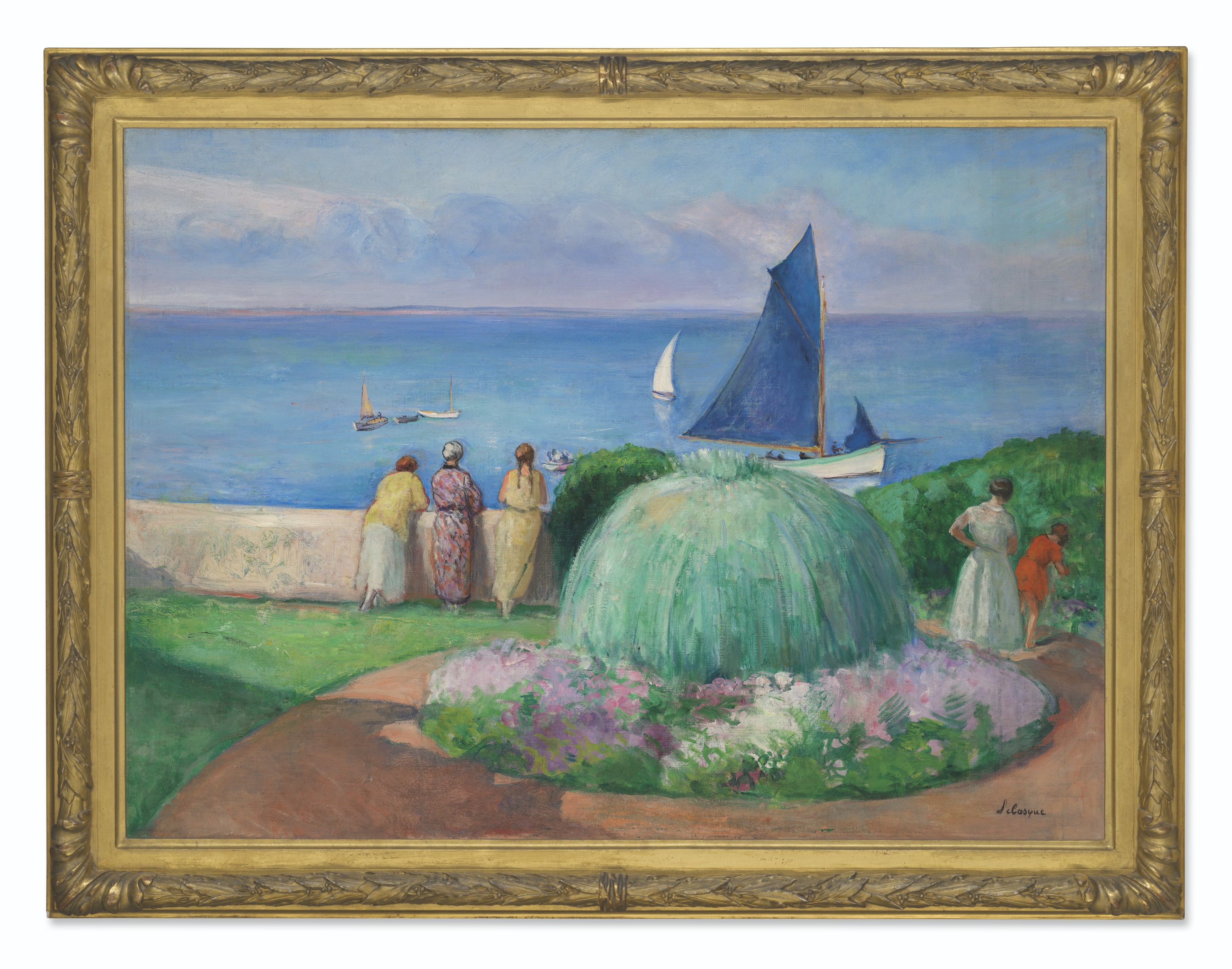 Henri Lebasque — Голубая вуаль, Префайль, изображение 2