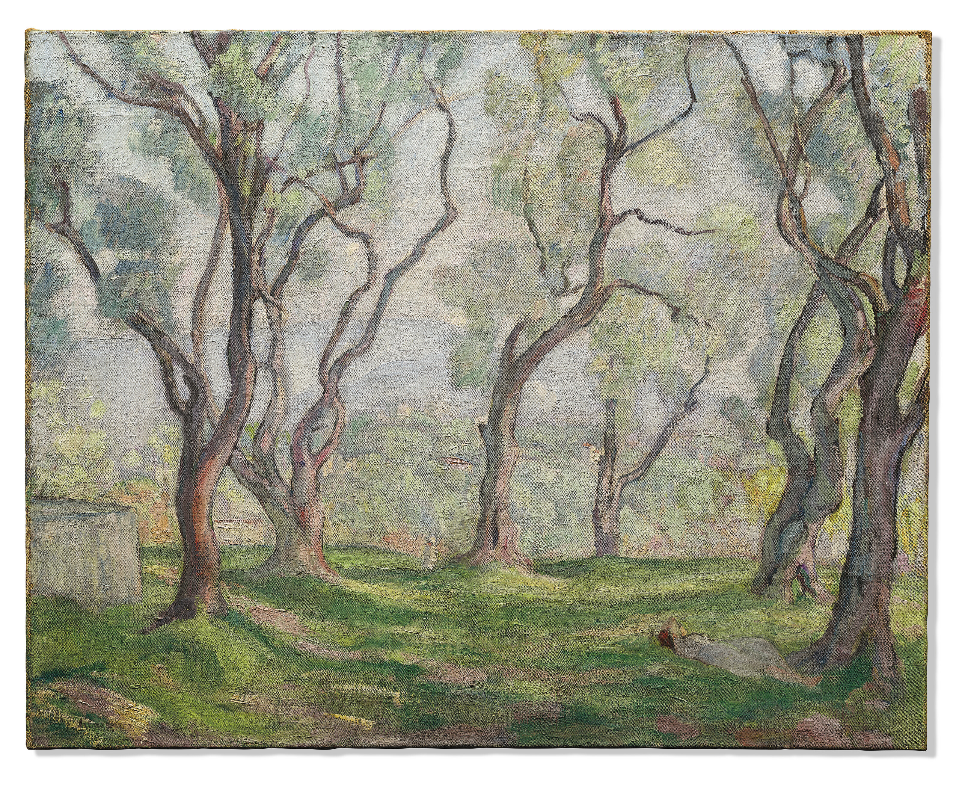 Henri Lebasque — Молодая девушка, живущая среди деревьев, изображение 2