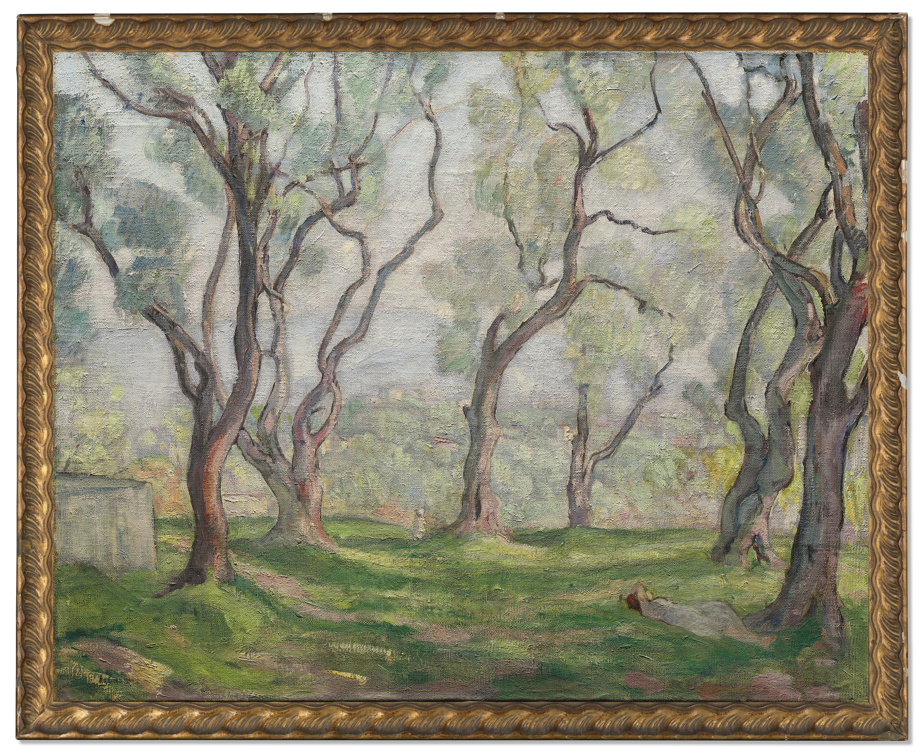Henri Lebasque — Молодая девушка, живущая среди деревьев, изображение 4