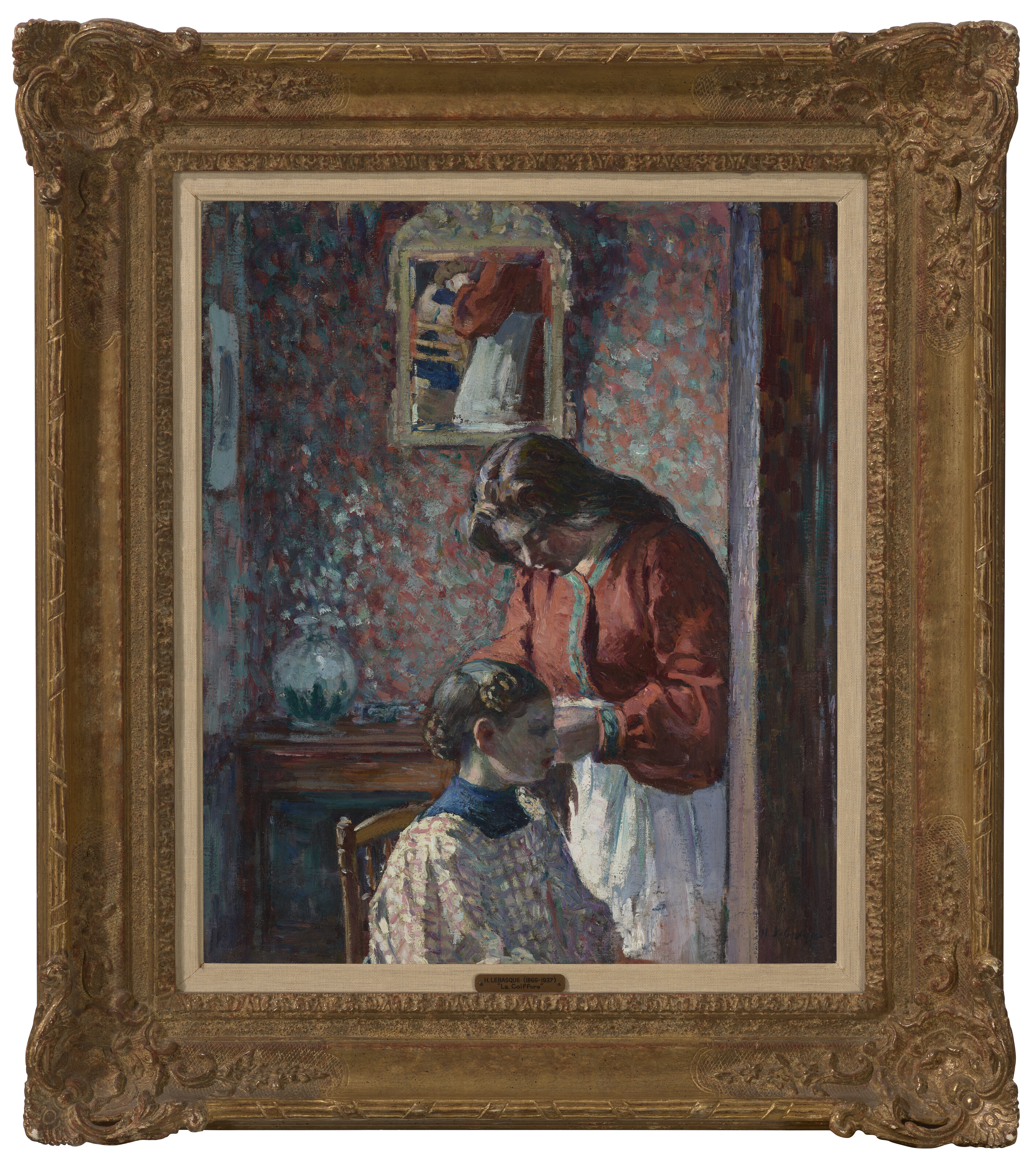 Henri Lebasque — Прическа (мадам Лебаск делает прическу сама), изображение 3
