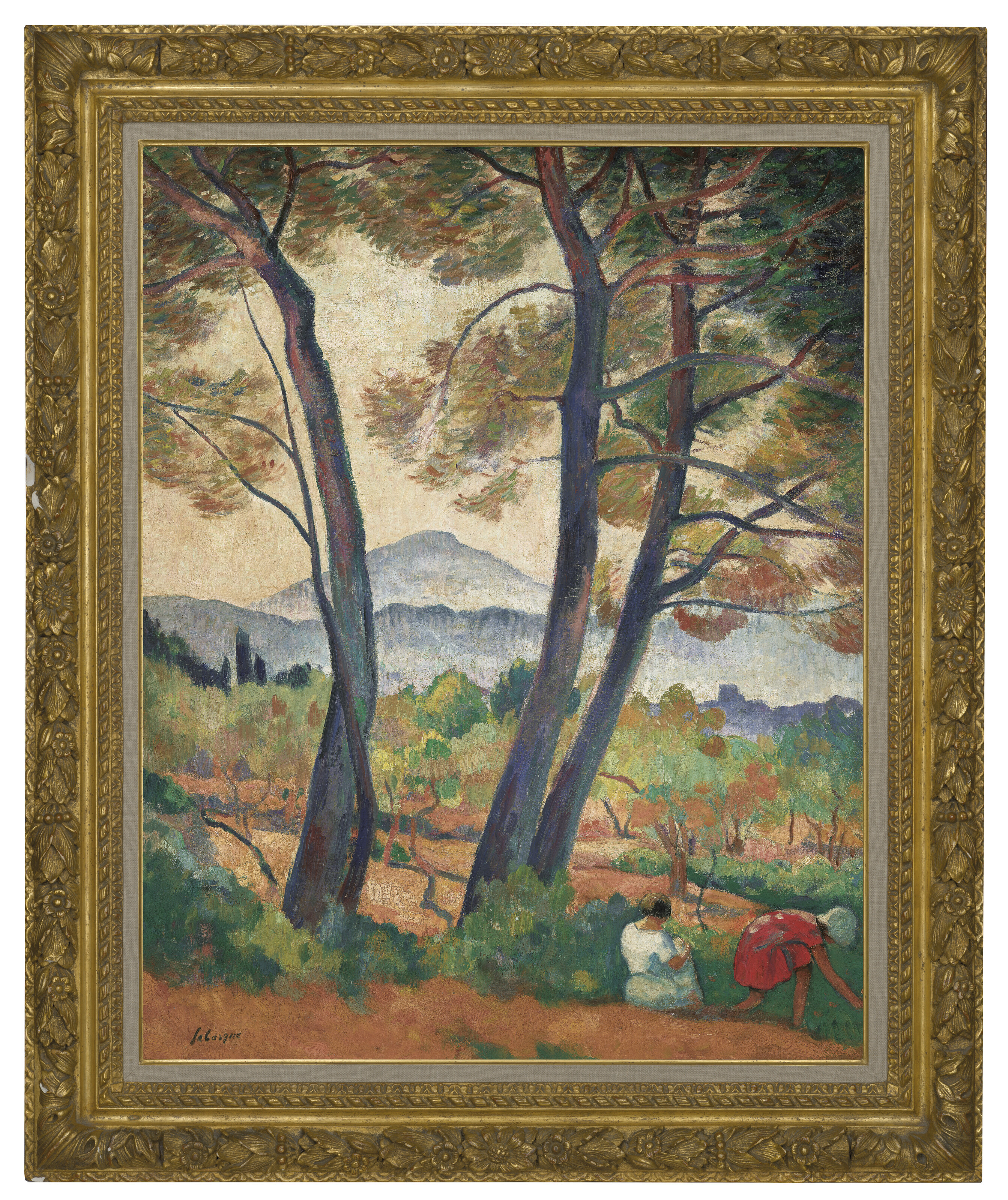 Henri Lebasque — Санари, улица вю-сюр-ле-Кап-Сиси, изображение 2