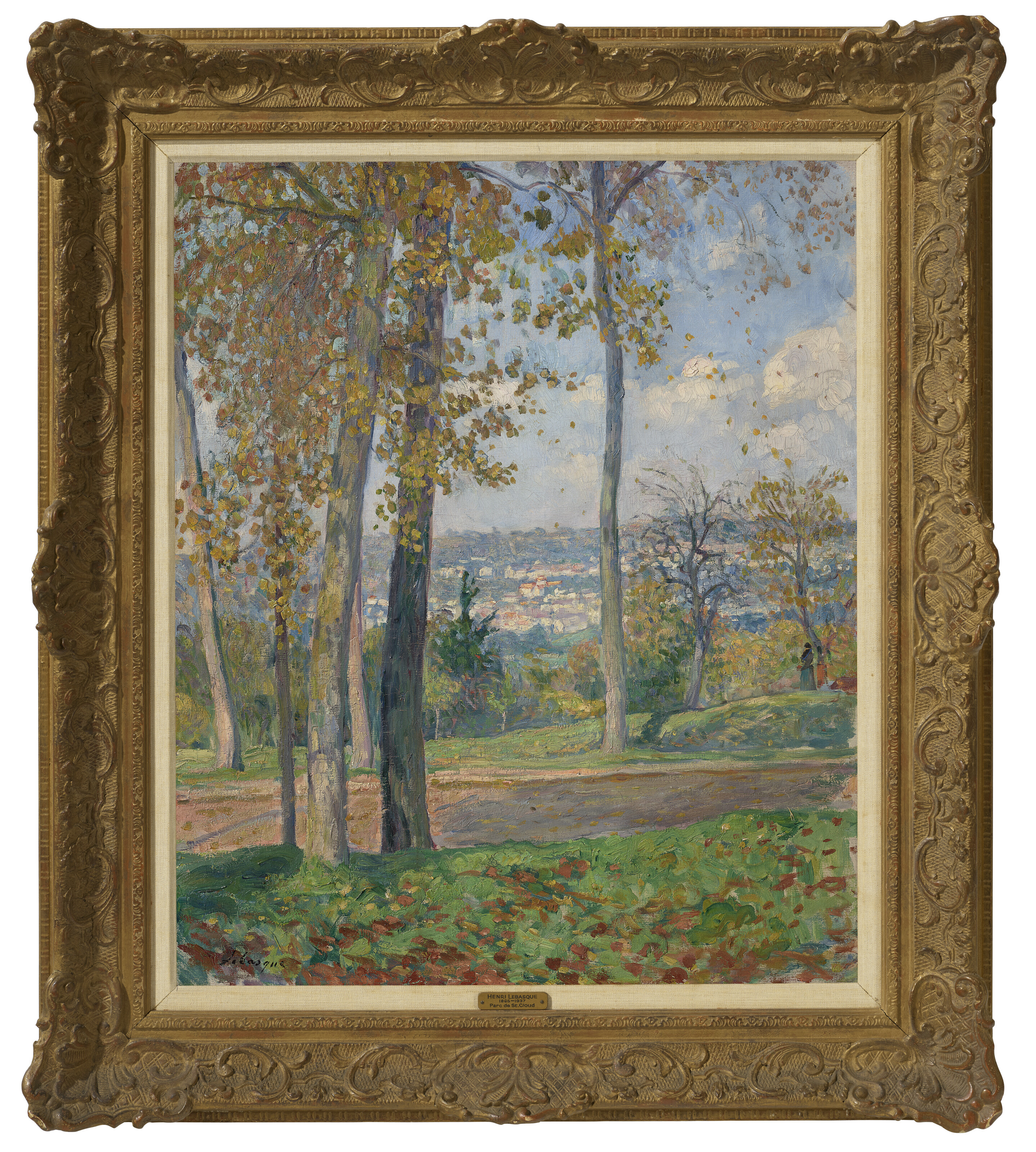 Henri Lebasque — Улица в парке Сен-Клу, изображение 2