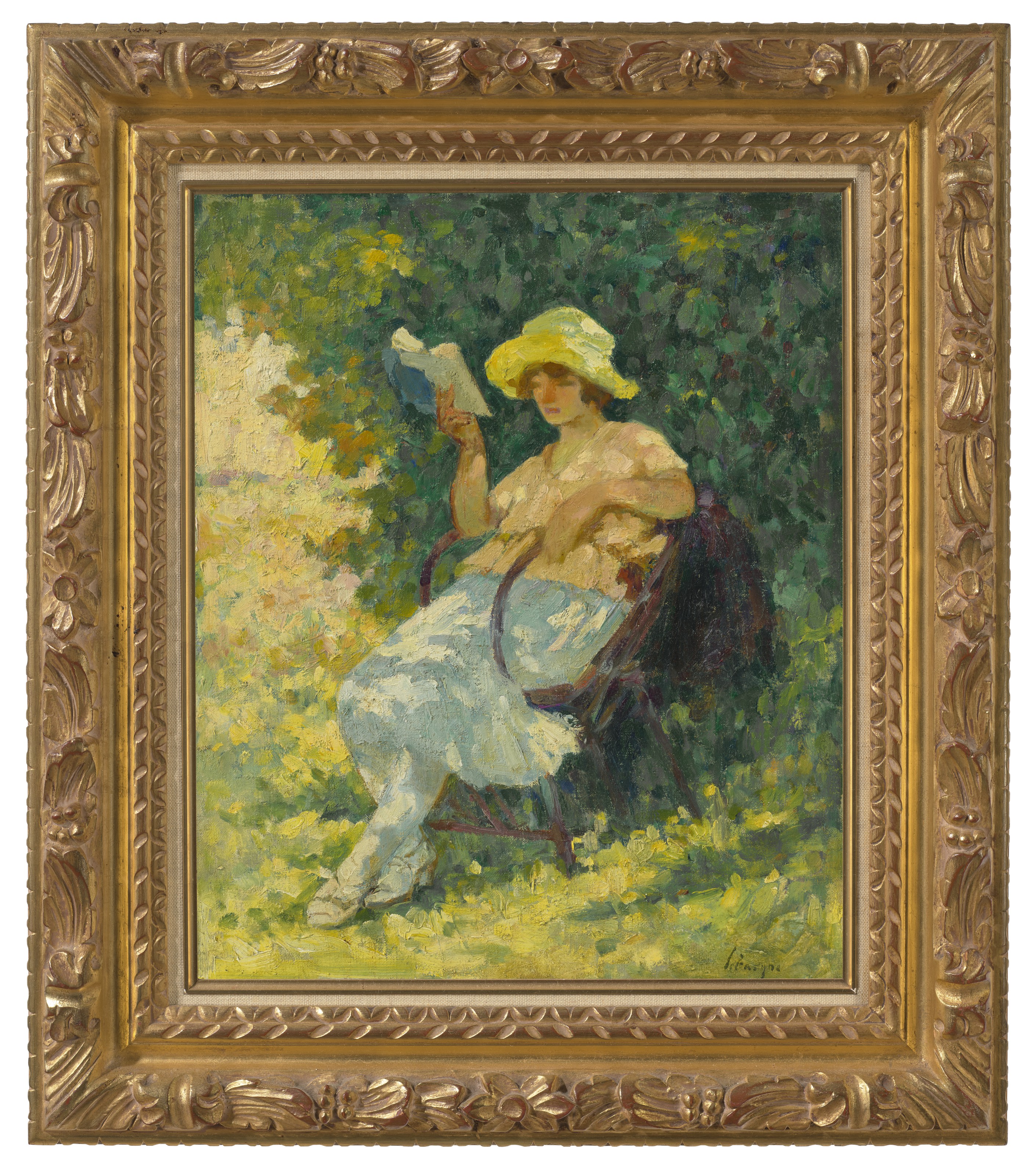Henri Lebasque — Лекция в саду, изображение 2