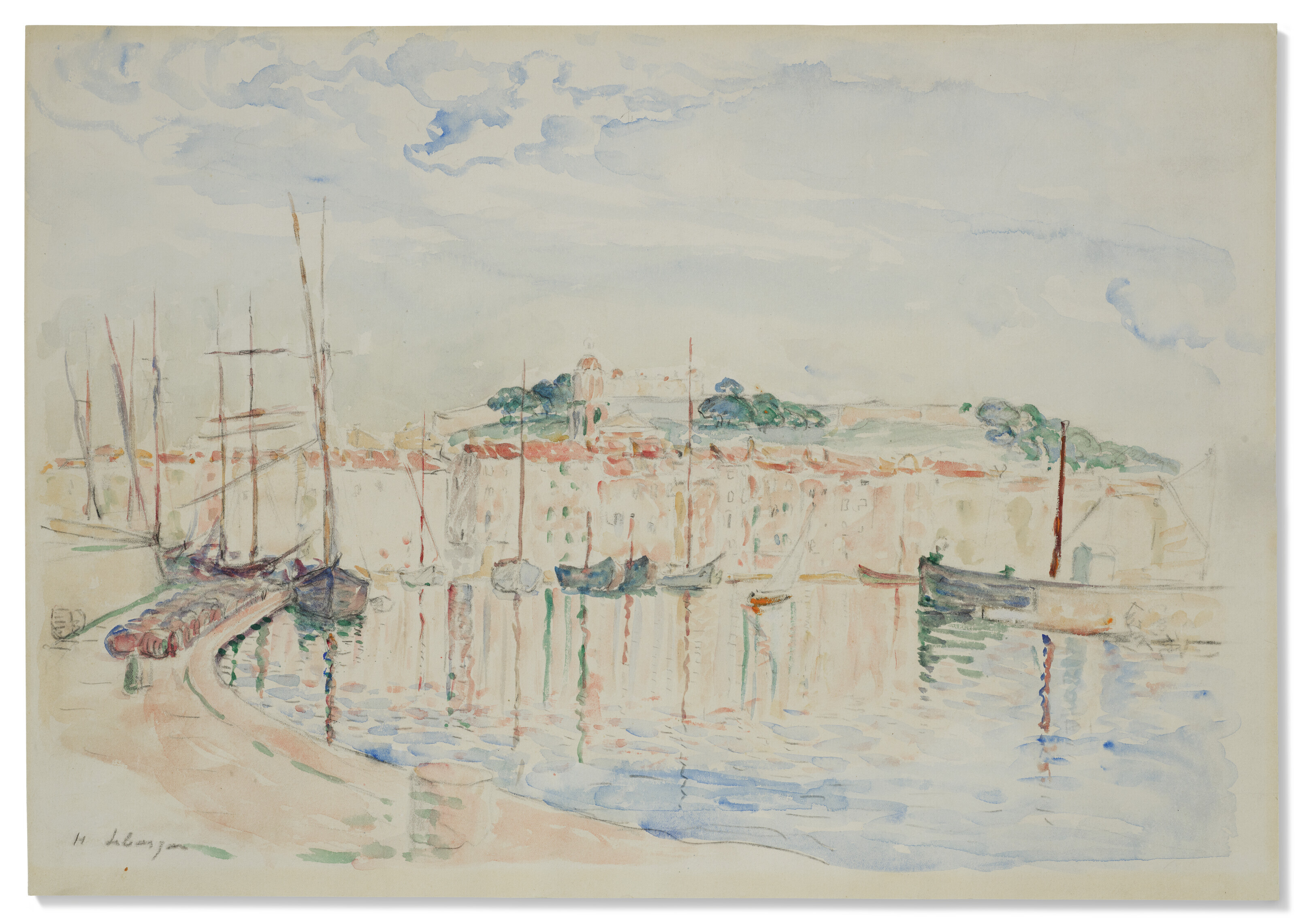 Henri Lebasque — Порт-де-Сен-Тропе, изображение 3