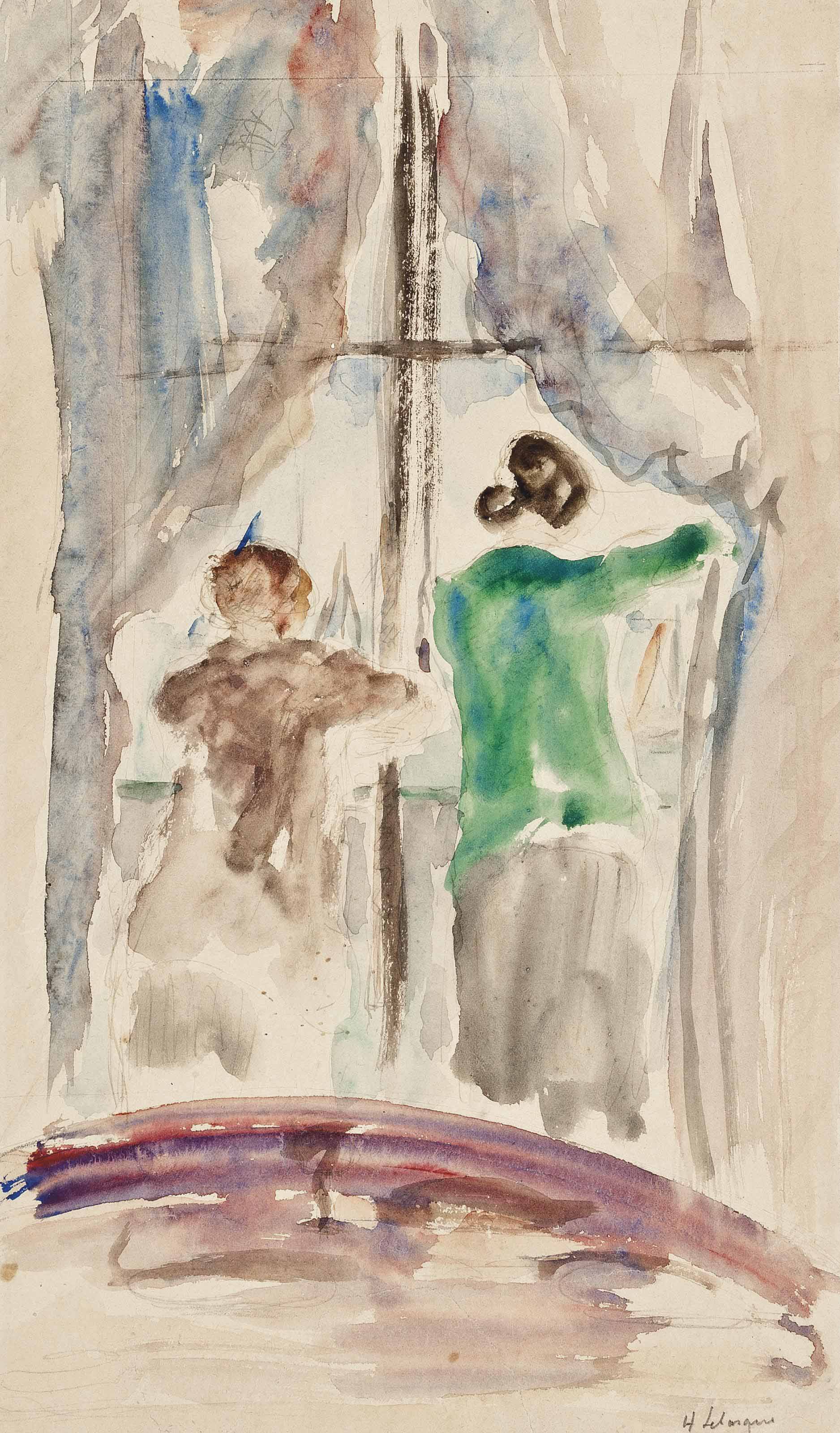Henri Lebasque — Две женщины у окна