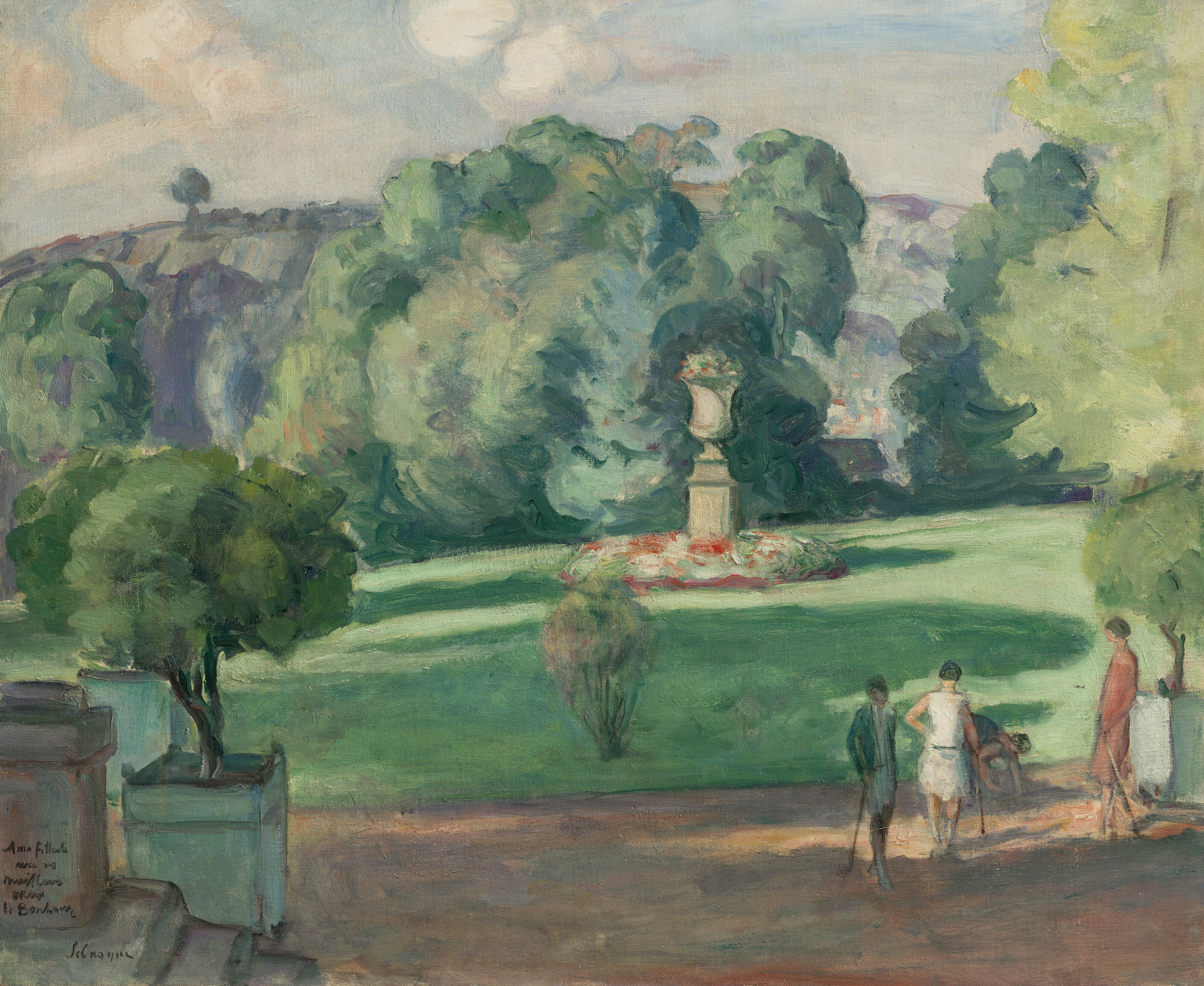 Henri Lebasque — Участники соревнований по крикету в парке