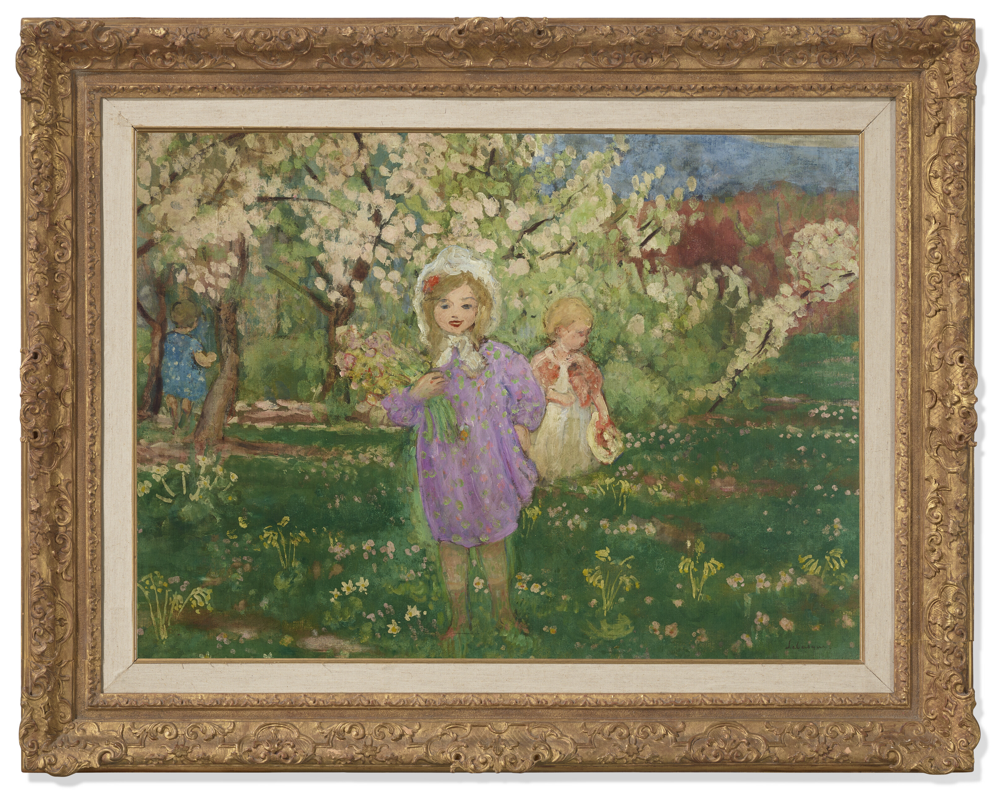 Henri Lebasque — Дети, танцующие под осенним флером, изображение 2